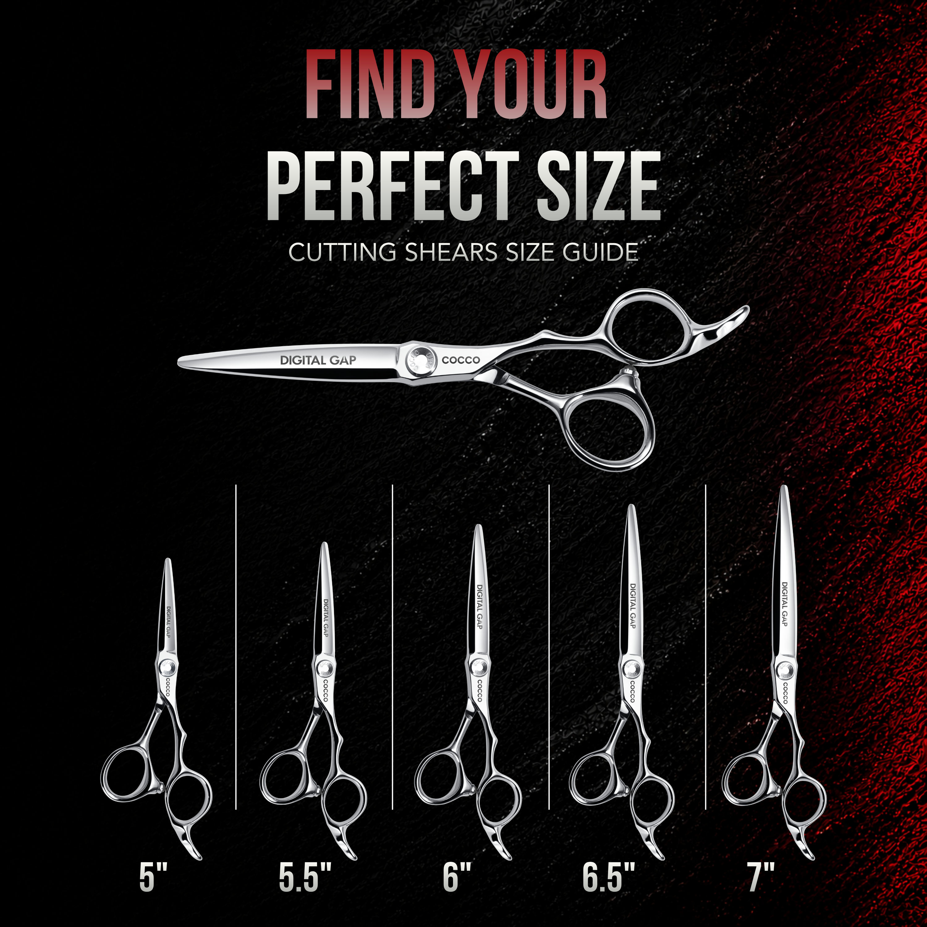 VG10 Cutting Shears Silver (Select Size)
