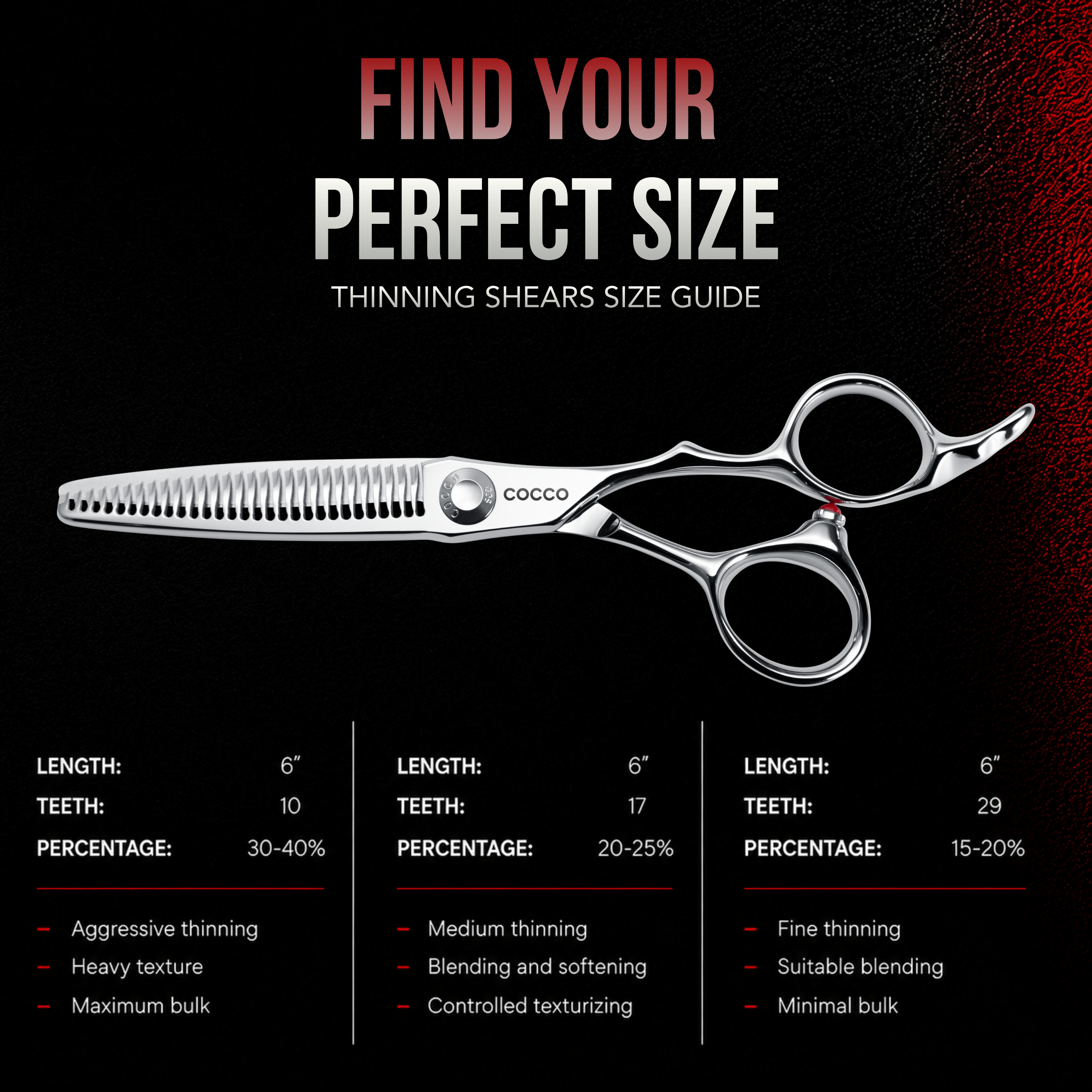 SCO Thinning Shear Silver (17 Tooth)