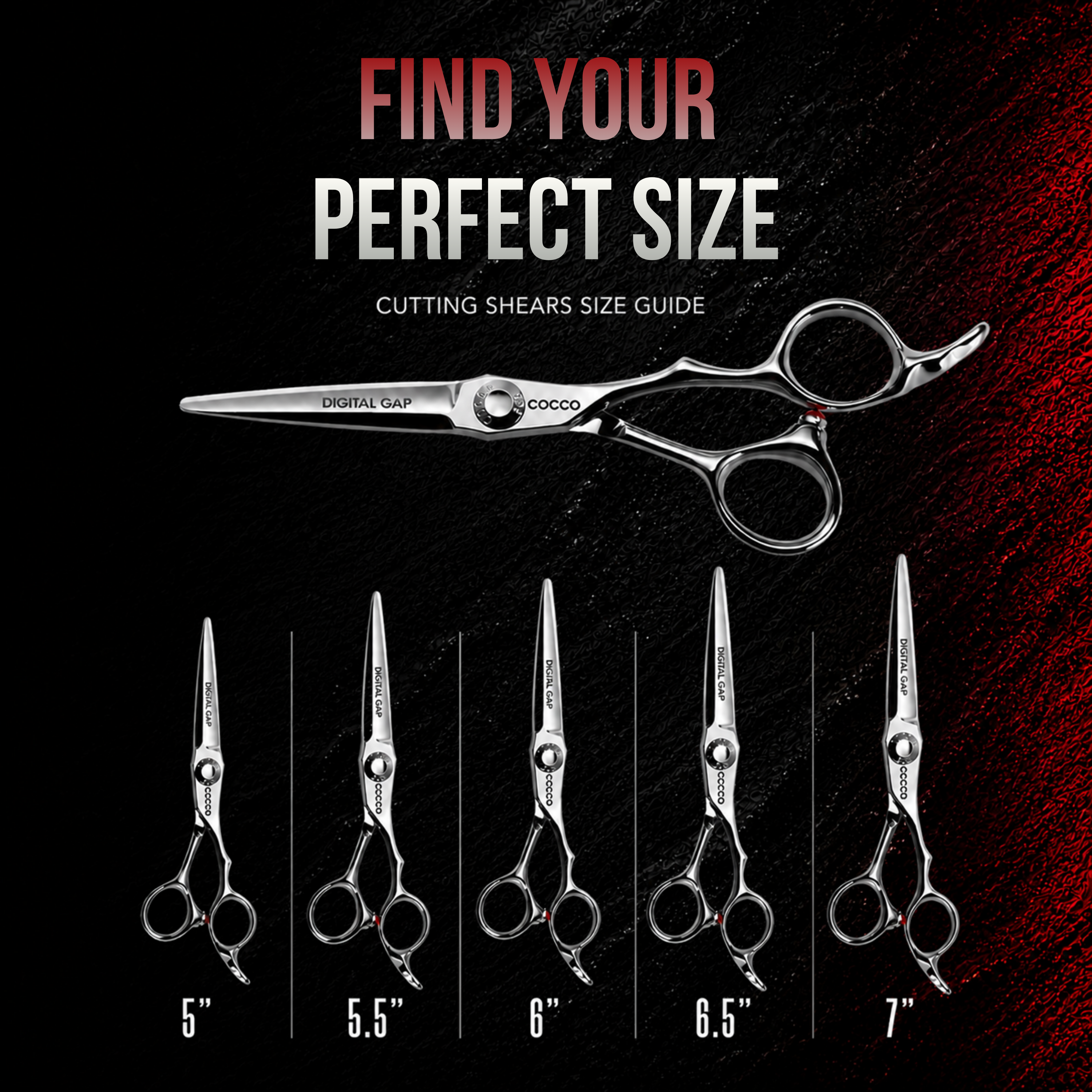 Cutting Shaer Silver (Select Size)