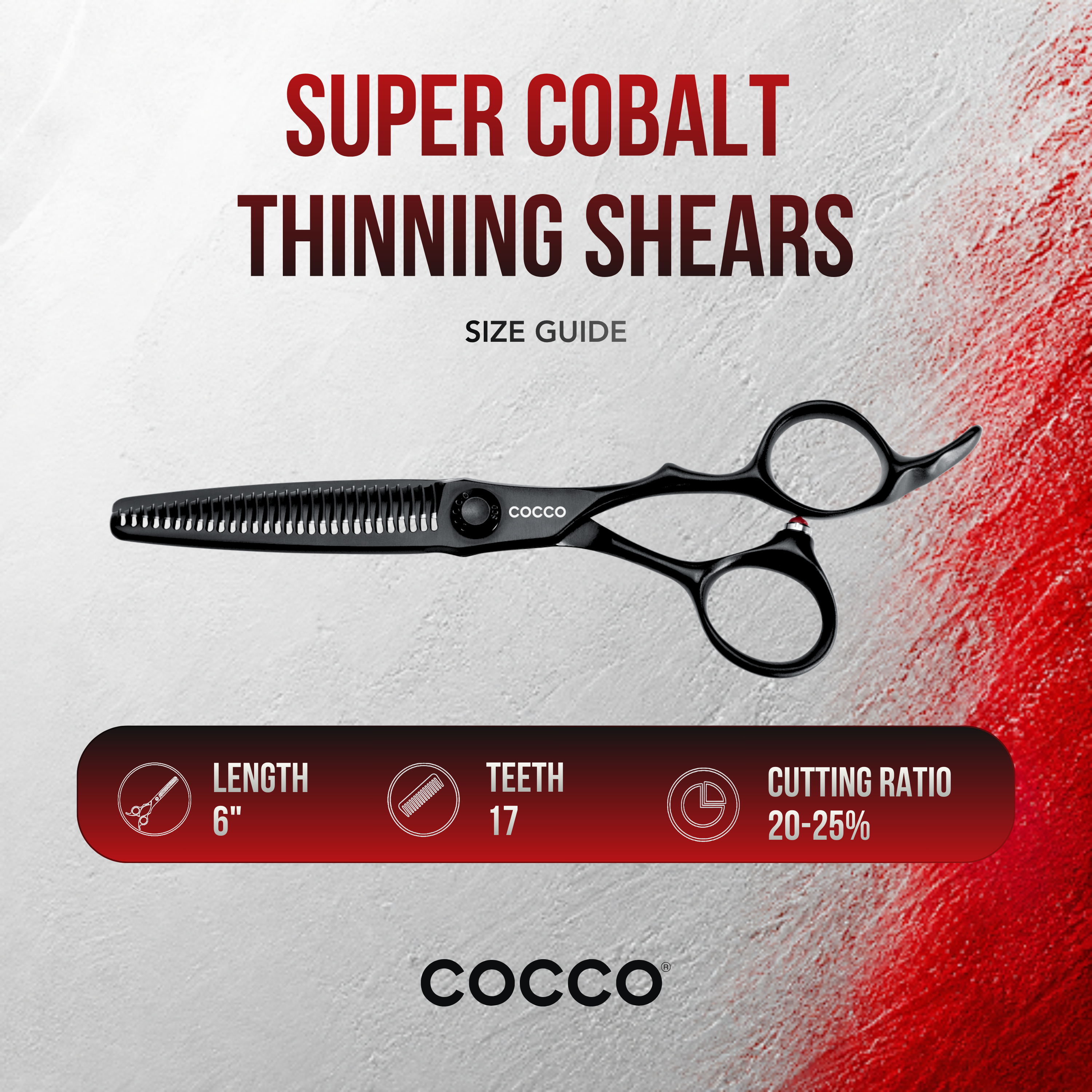Thinning Shear Black 6"