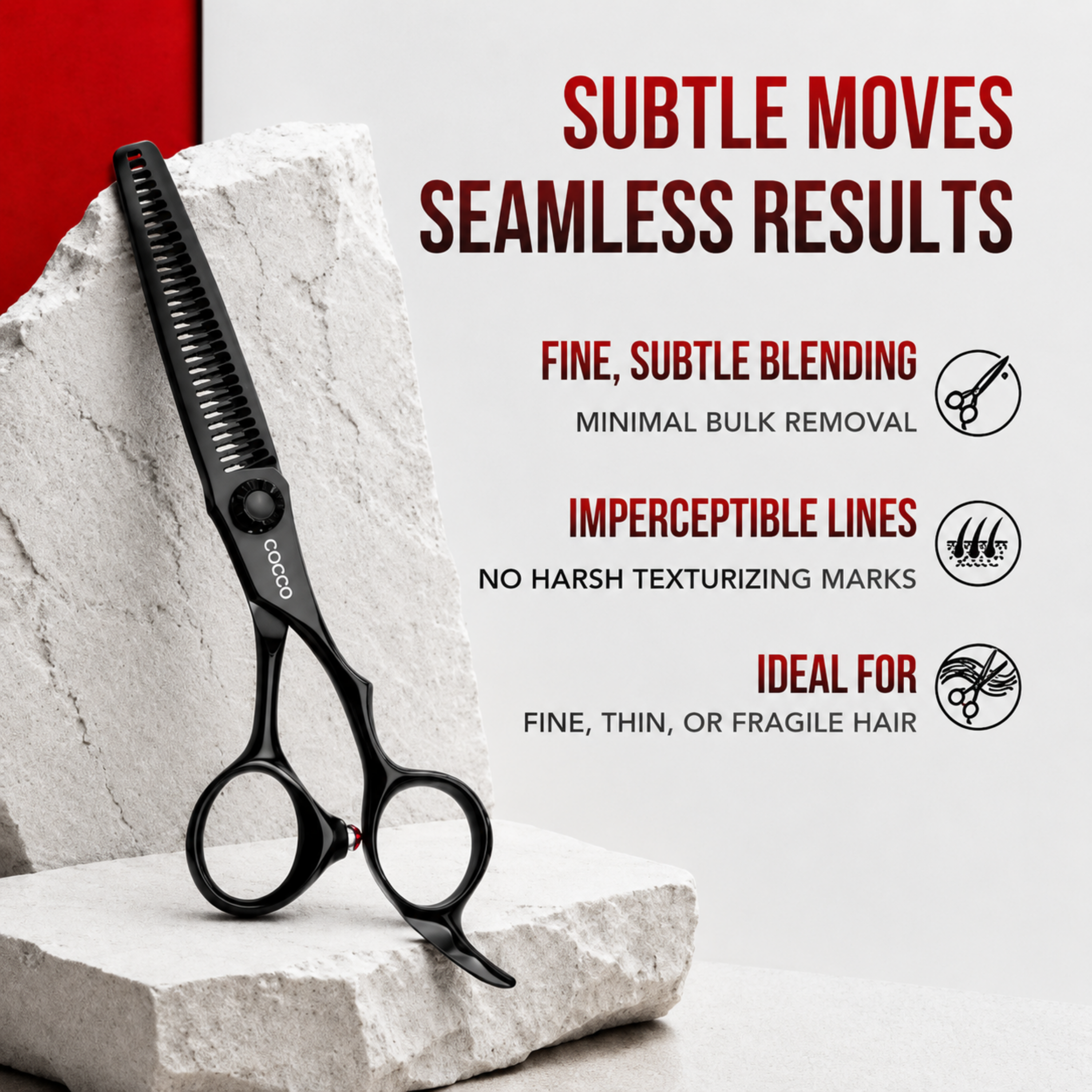 Thinning Shear Black 6"