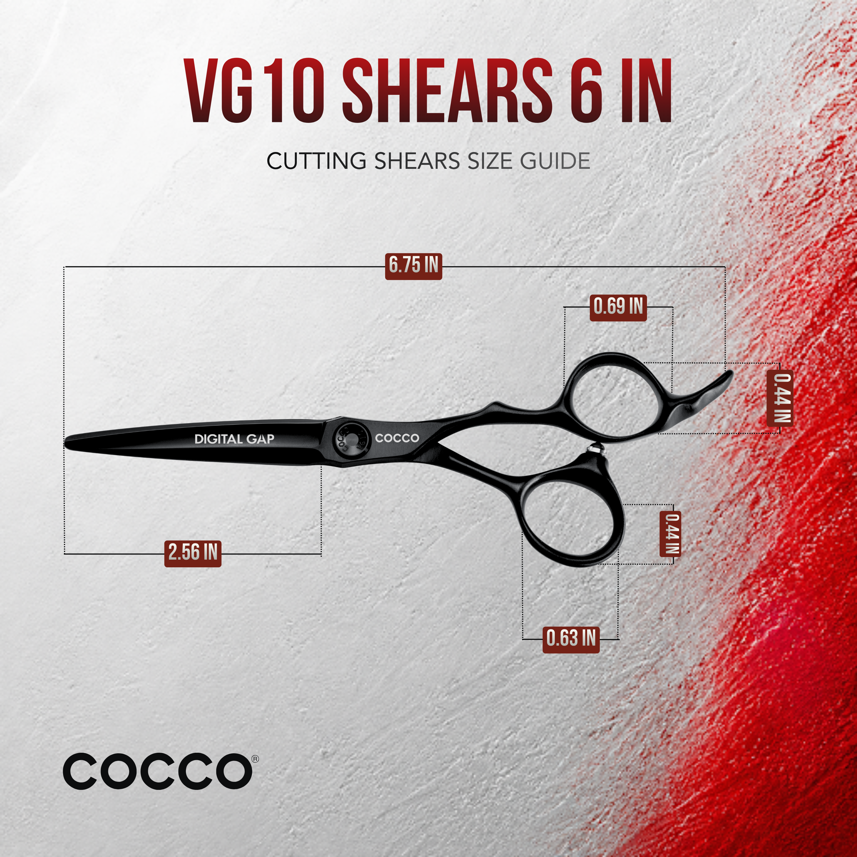 VG10 Cutting Shears Black (Select Size)