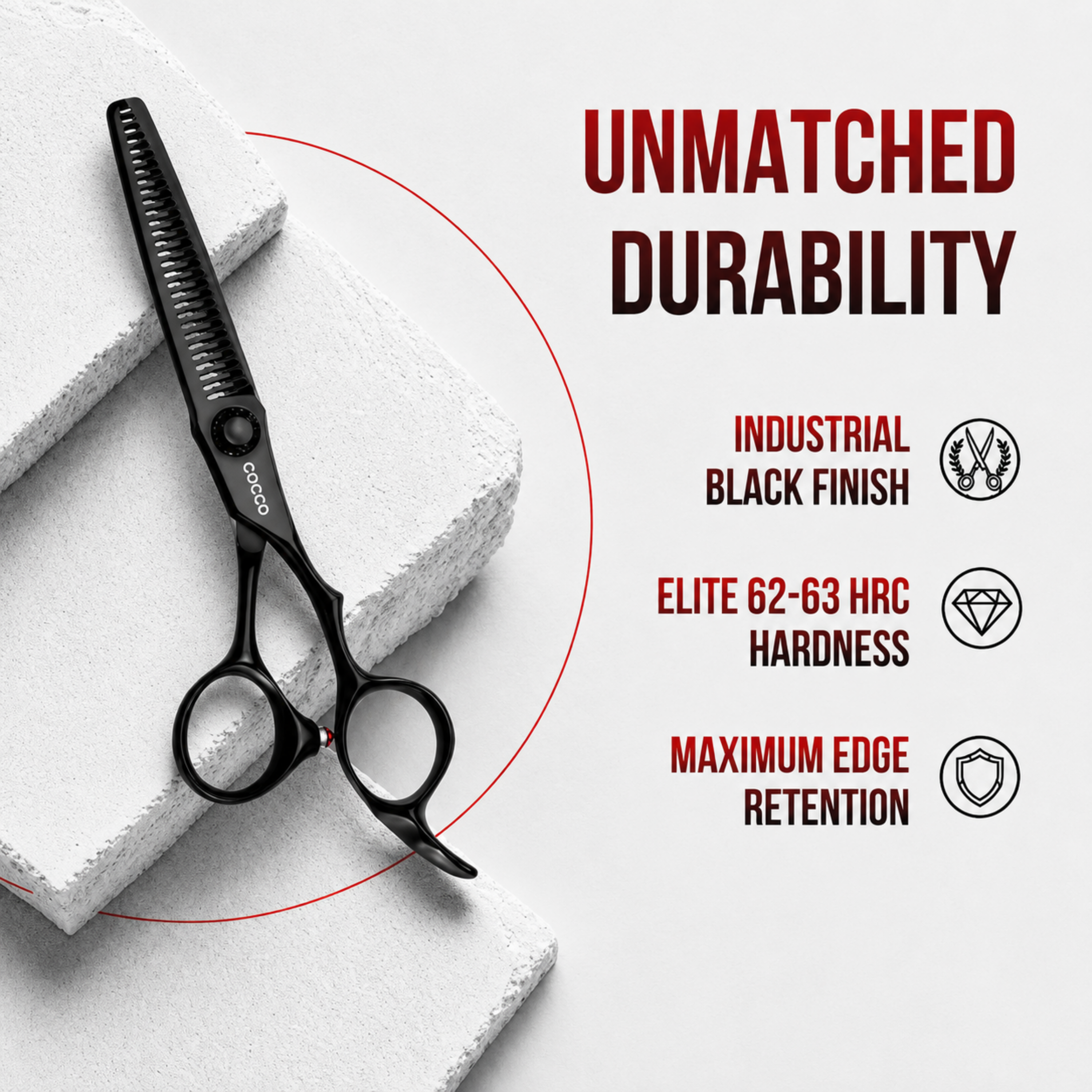 Thinning Shear Black 6"