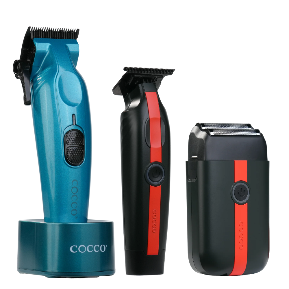 COCCO® Hyper Veloce Clipper, Veloce Lite Trimmer & Shaver Bundle