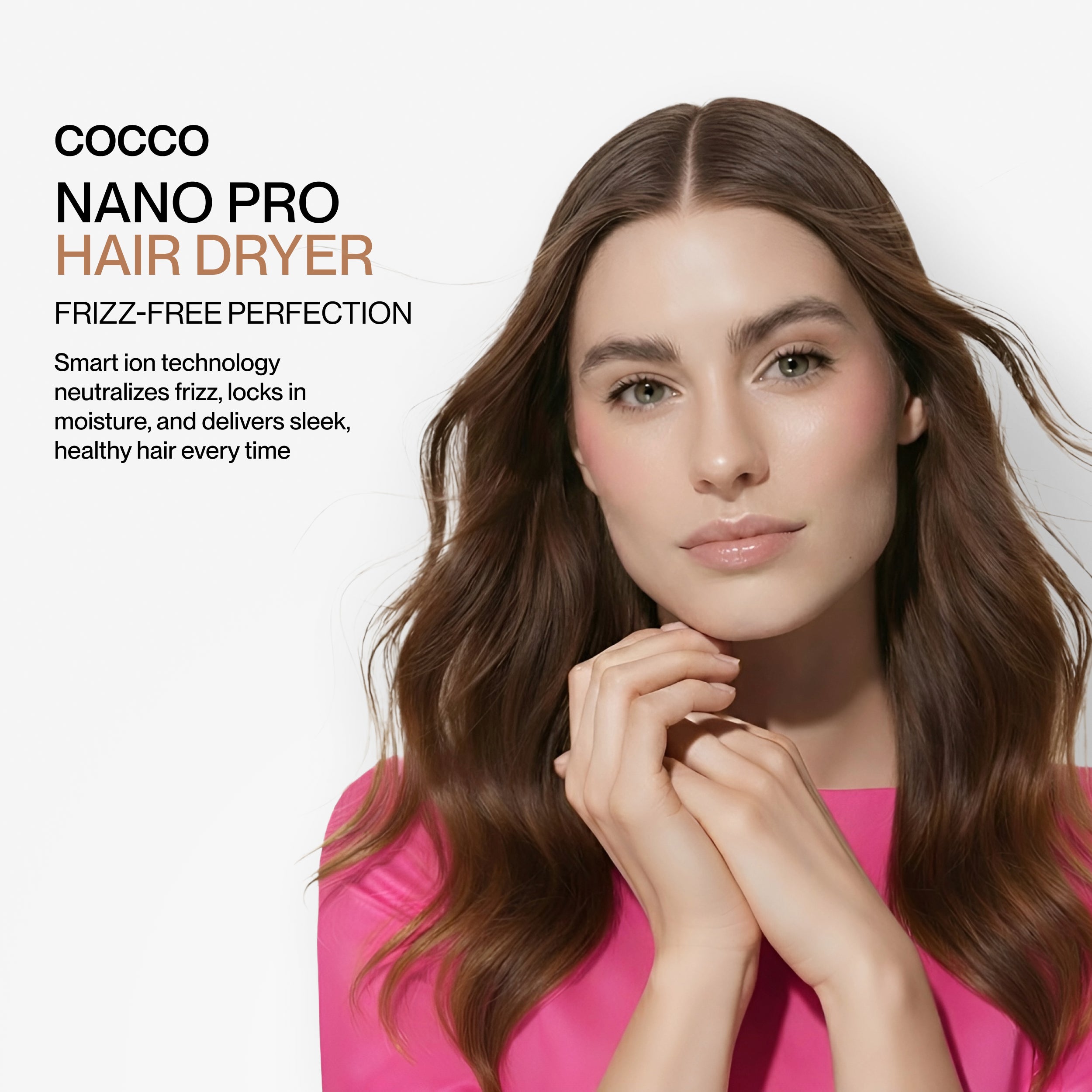 Cocco Nano Pro Hair Dryer (Pink)