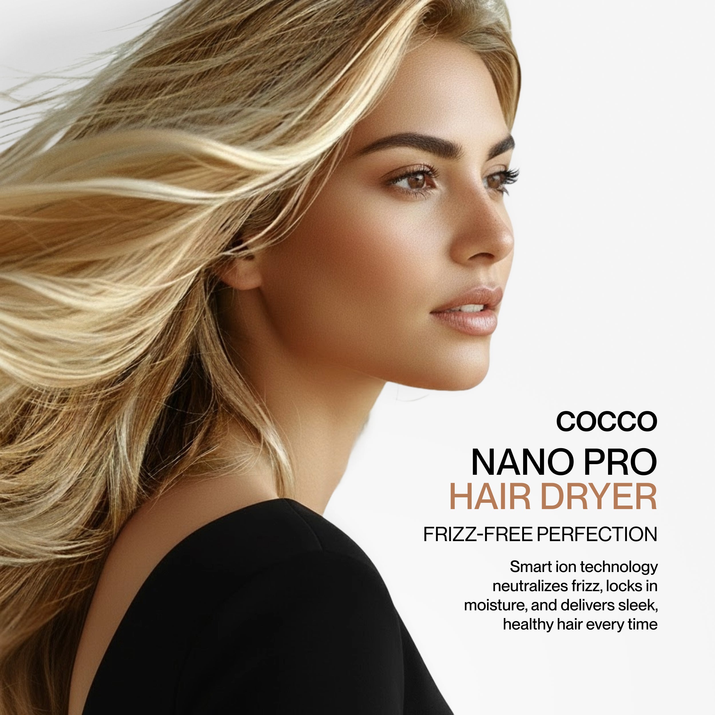 Cocco Nano Pro Hair Dryer (Black)