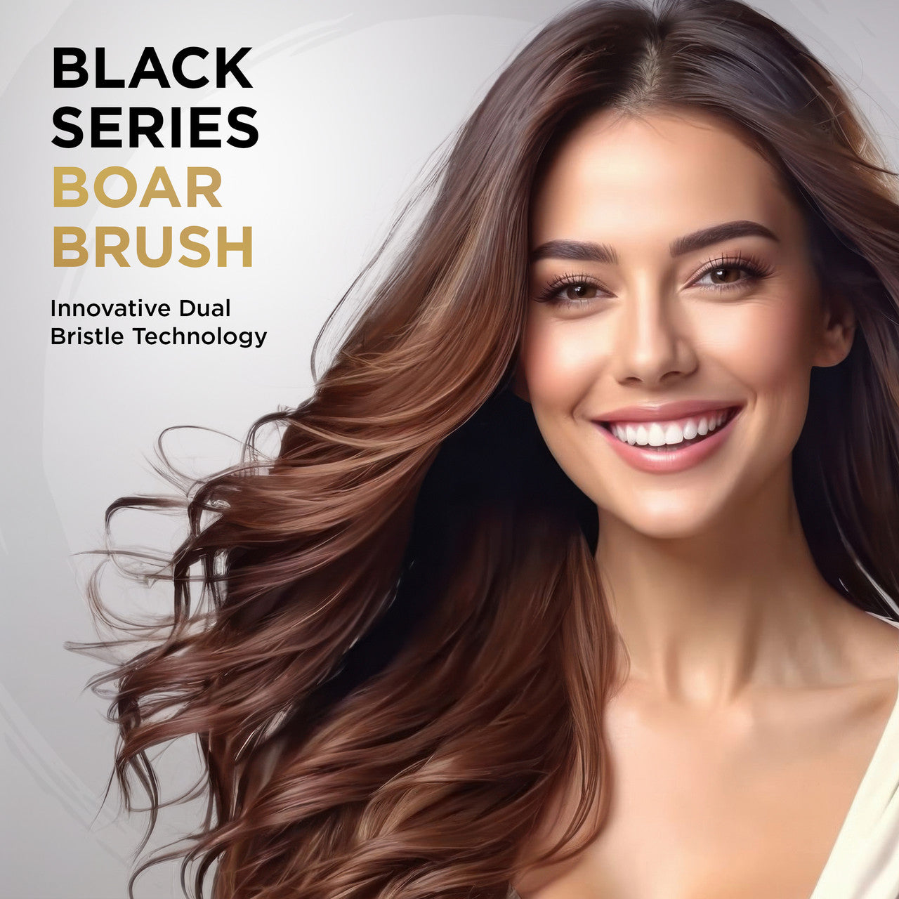Cocco Black Series Ceramic Boar Brush (Select Size)