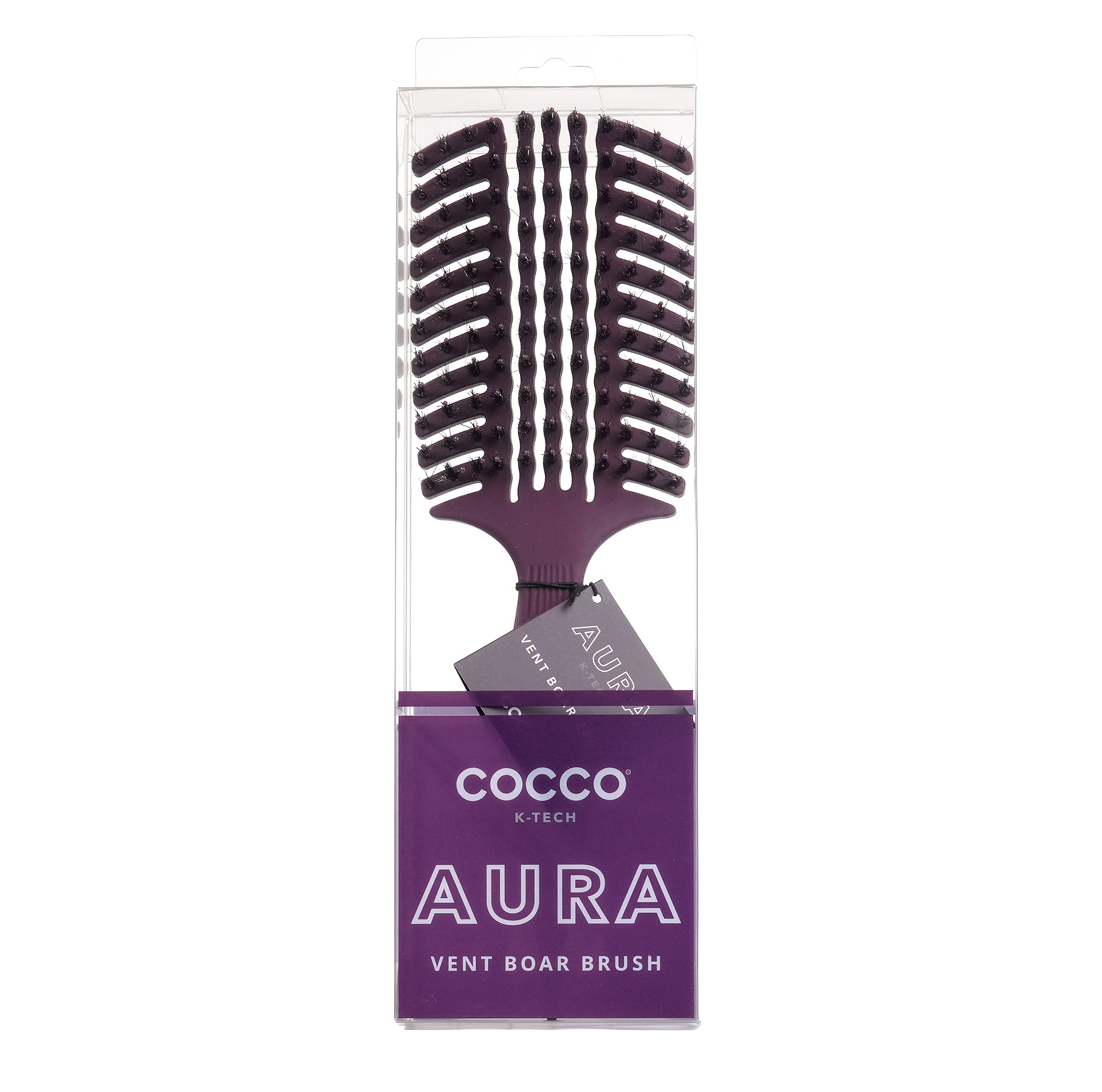 COCCO® Aura Vent Boar Brush (Purple)