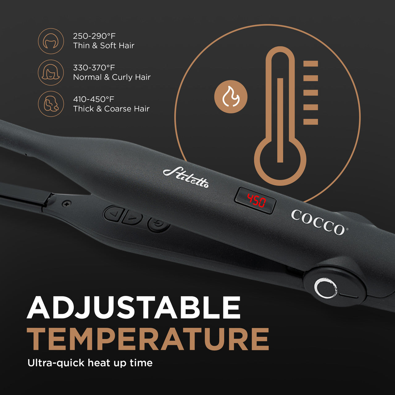 Stiletto 3/10" Flat Iron