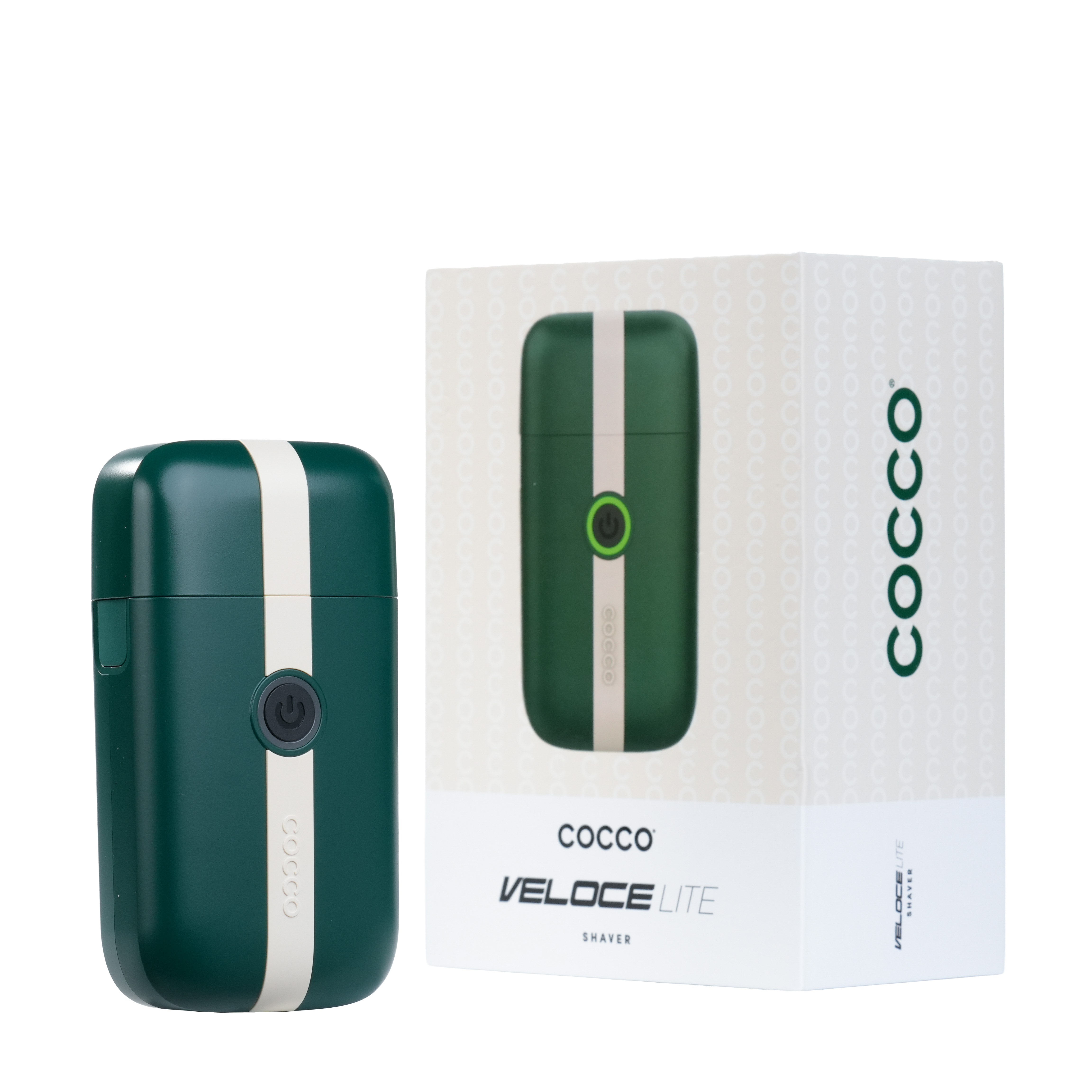 COCCO® Veloce Lite Shaver (Green/White Stripe)