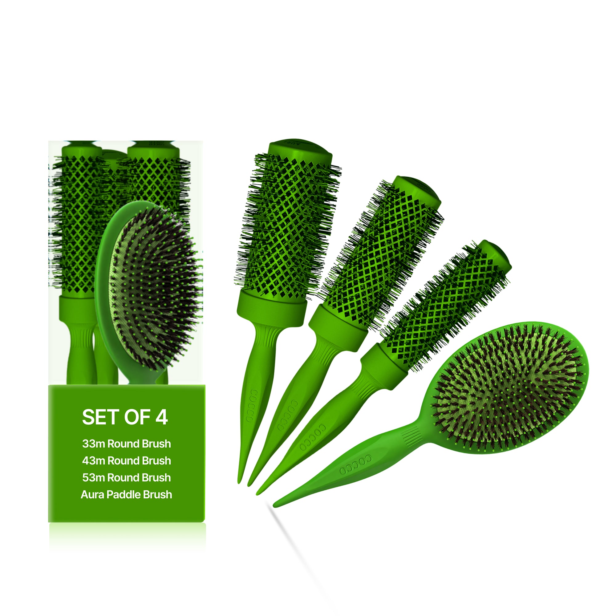 Cocco Aura Brush Set (Green)