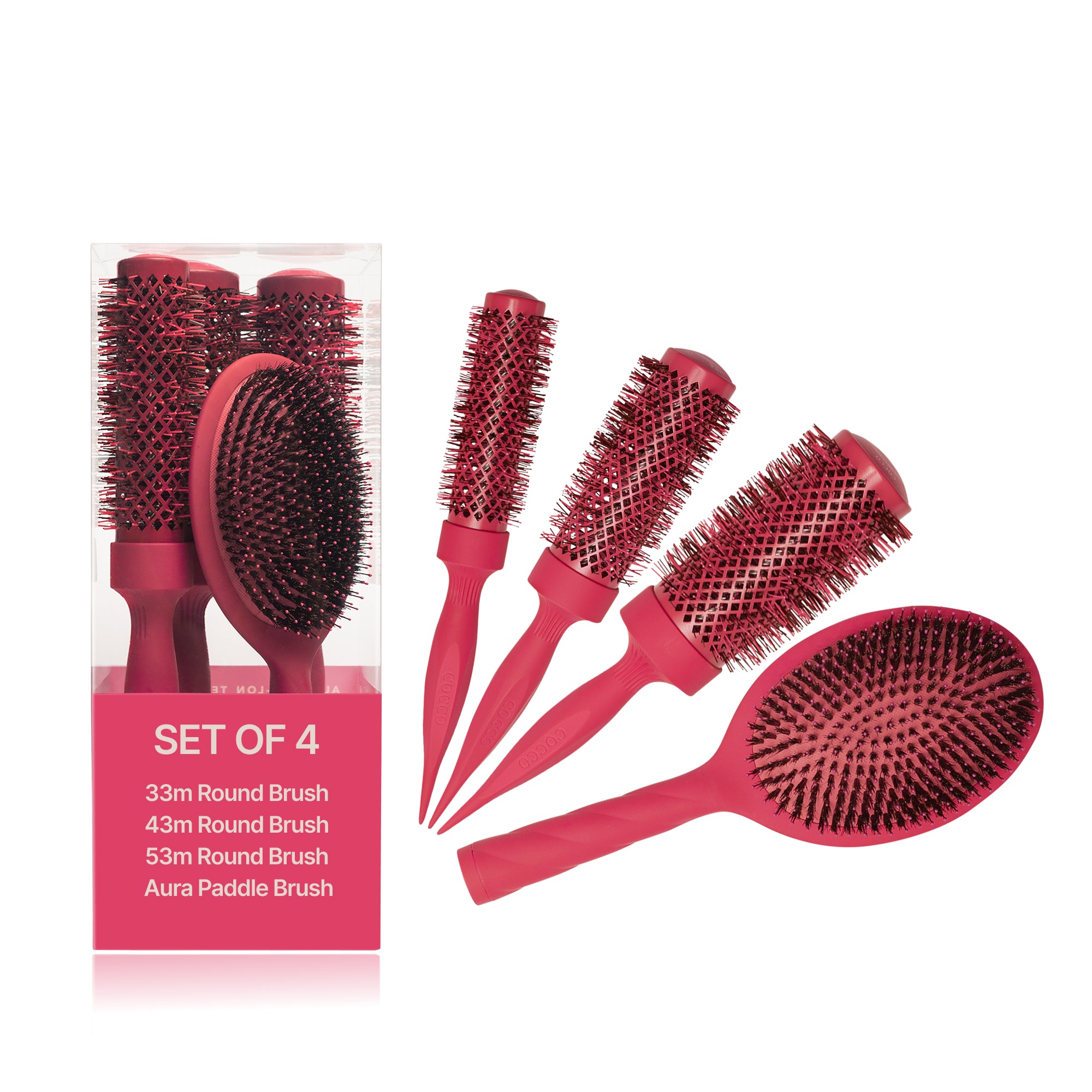 Cocco Aura Brush Set (Pink)