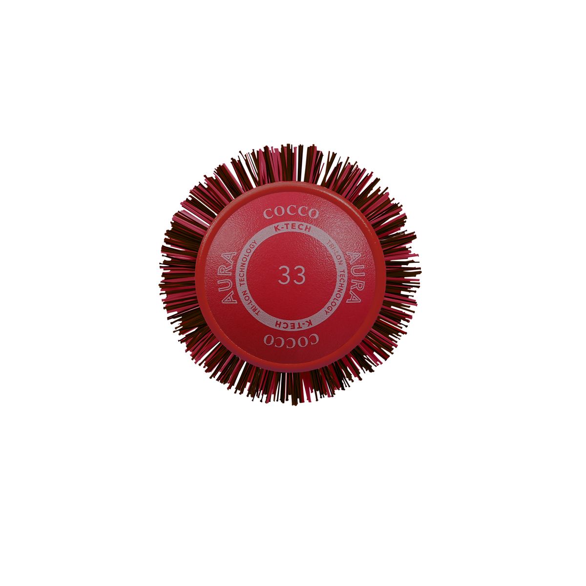 Red COCCO® Aura Ceramic Round Brush Size 25m-65m