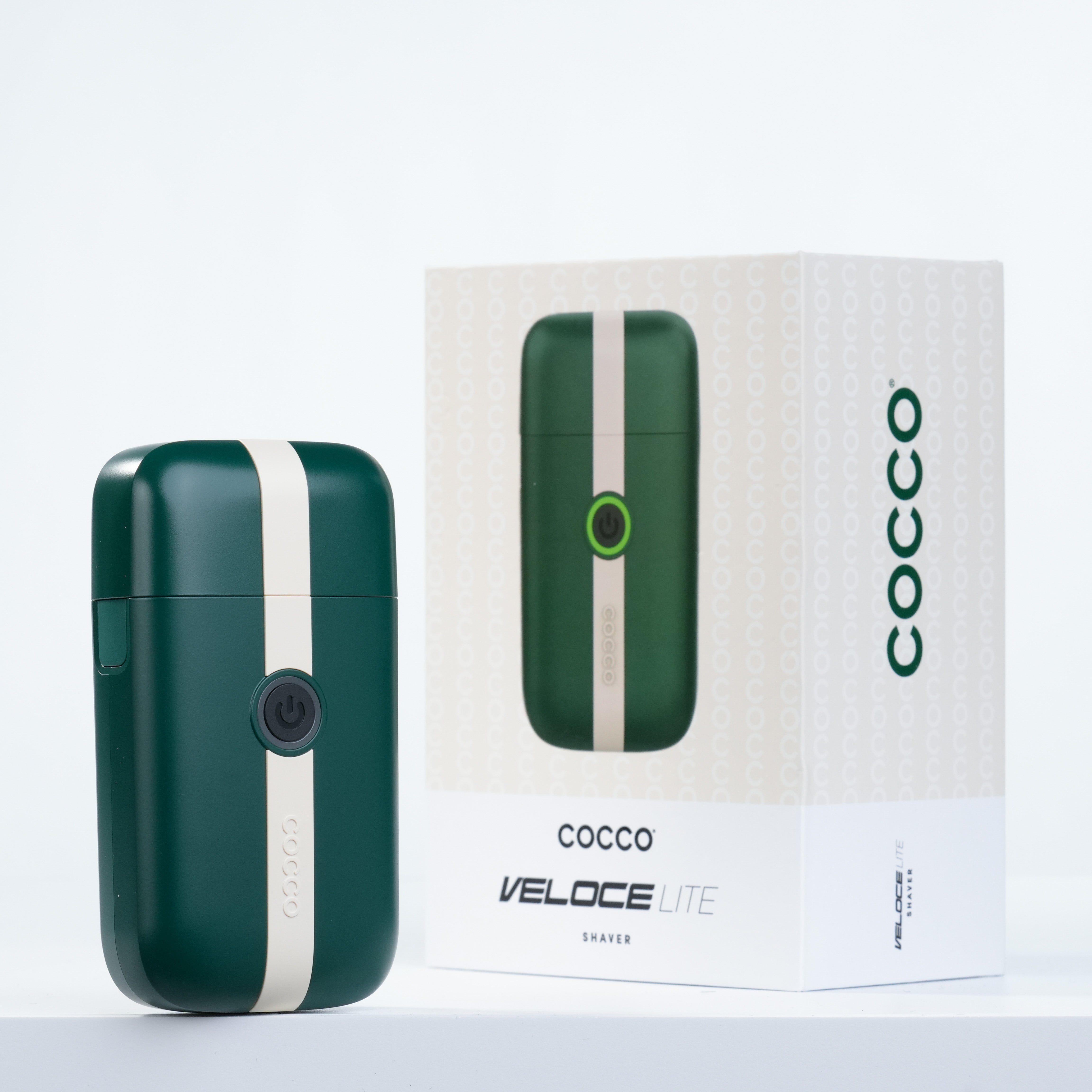 Cocco Veloce Lite Shaver (Green/White Stripe)
