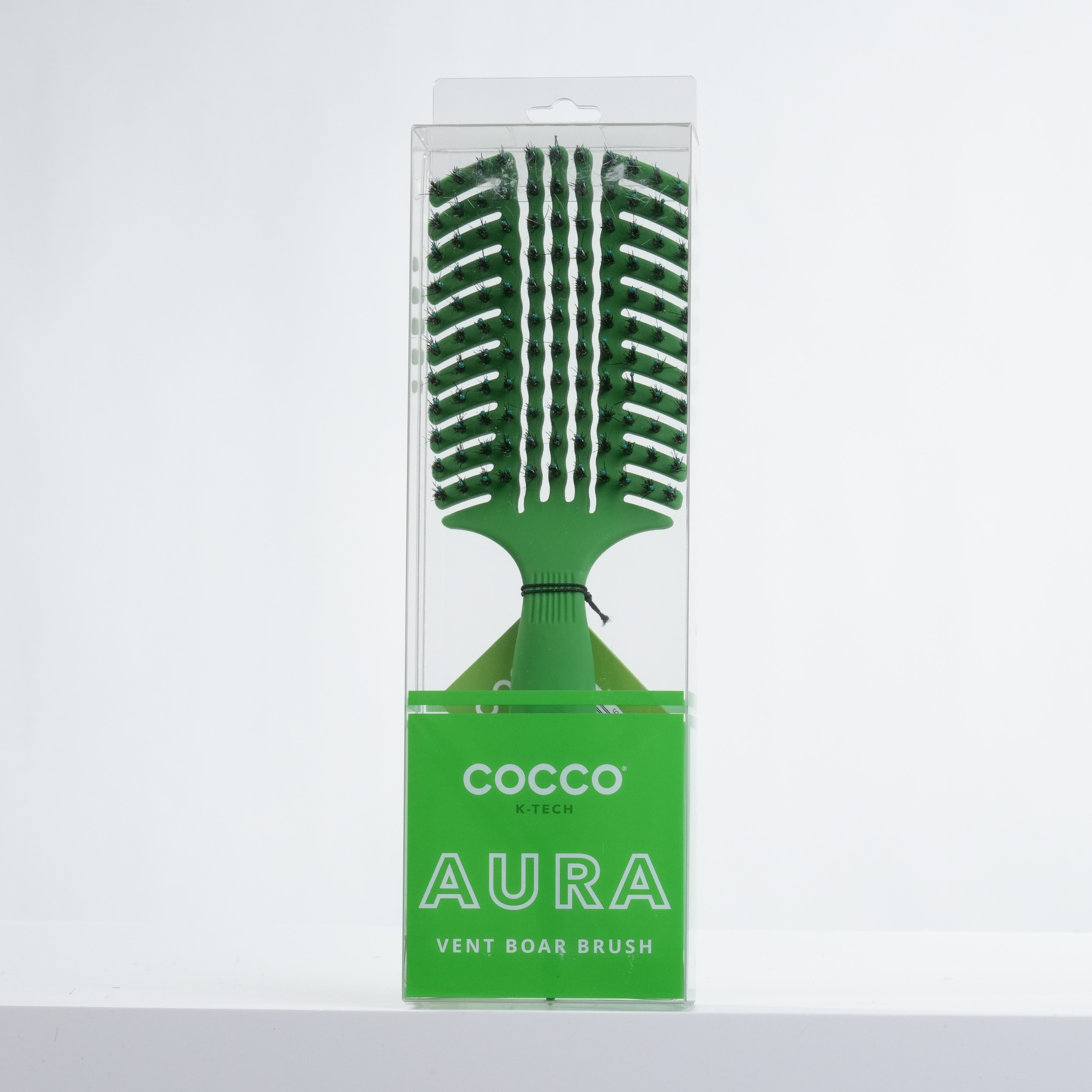 Cocco Aura Vent Boar Brush (Green)