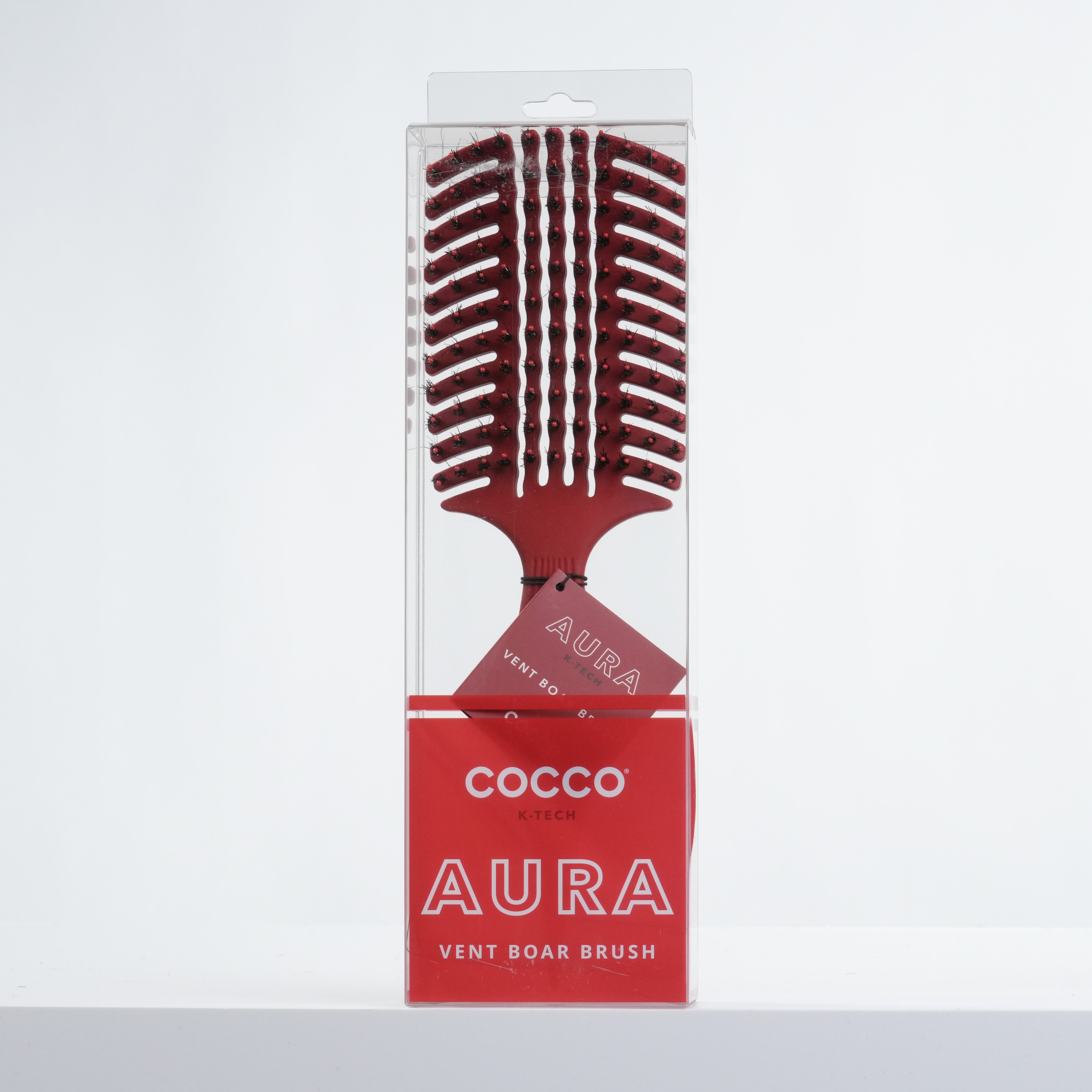 Cocco Aura Vent Boar Brush (Red)