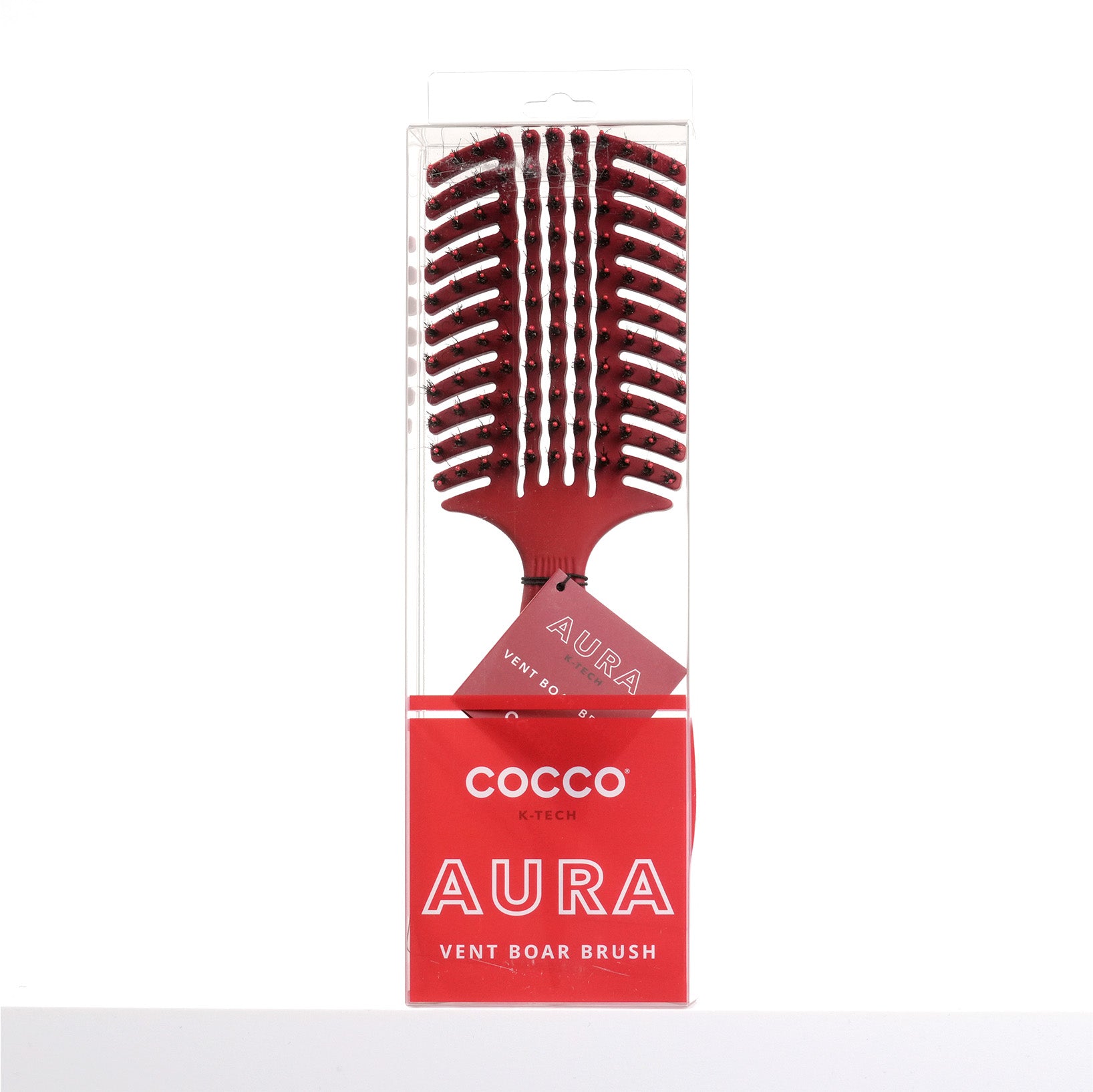 Cocco Aura Vent Boar Brush (Red)