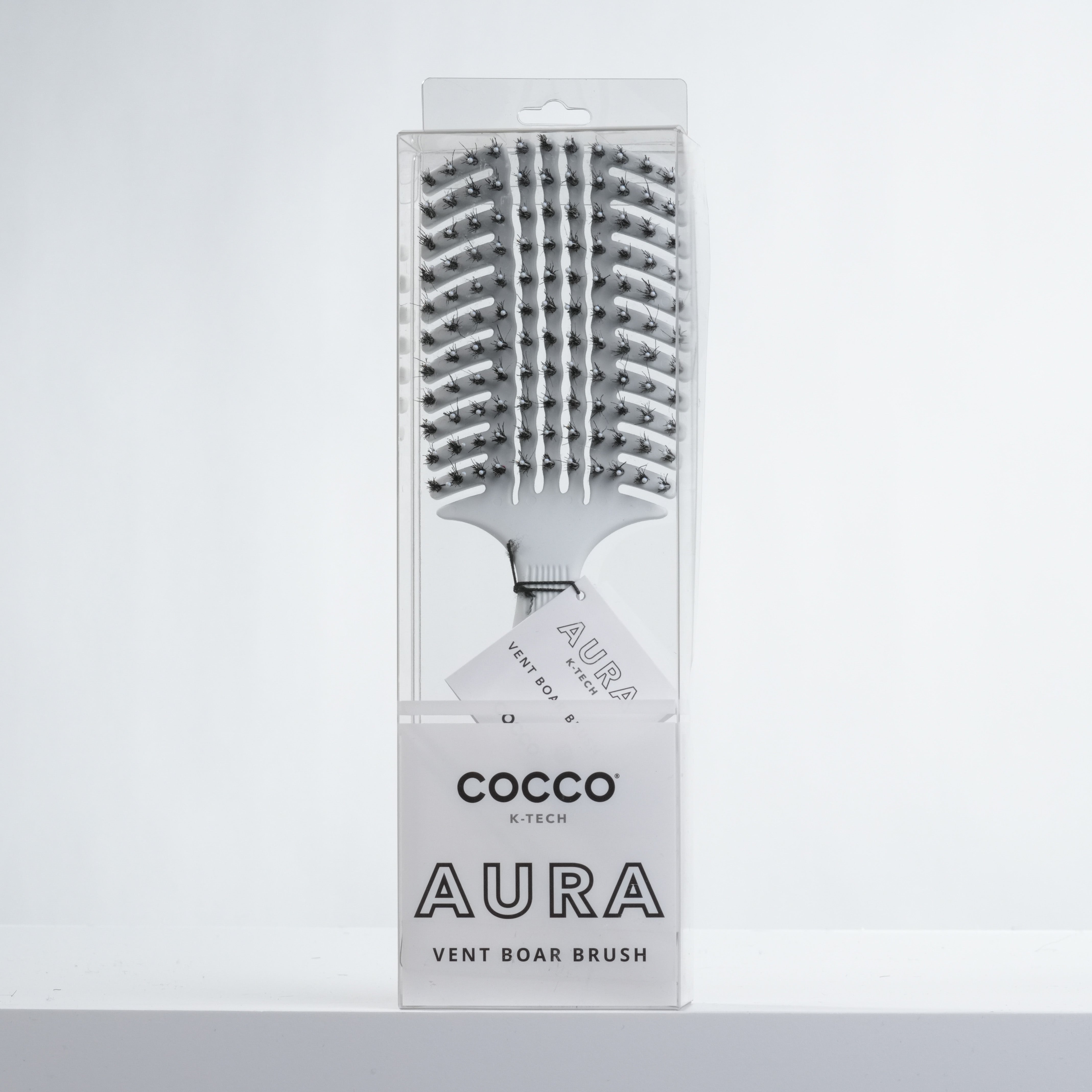 Cocco Aura Vent Boar Brush (White)