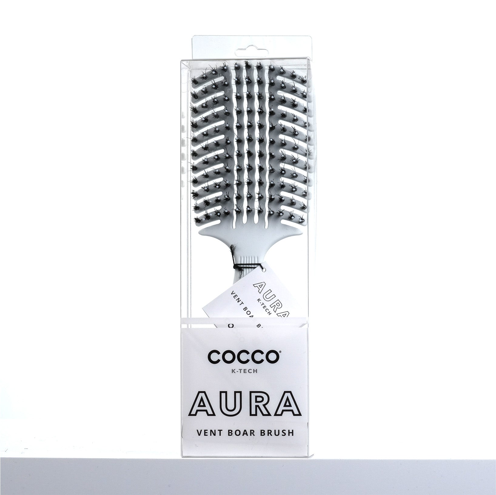 Cocco Aura Vent Boar Brush (White)