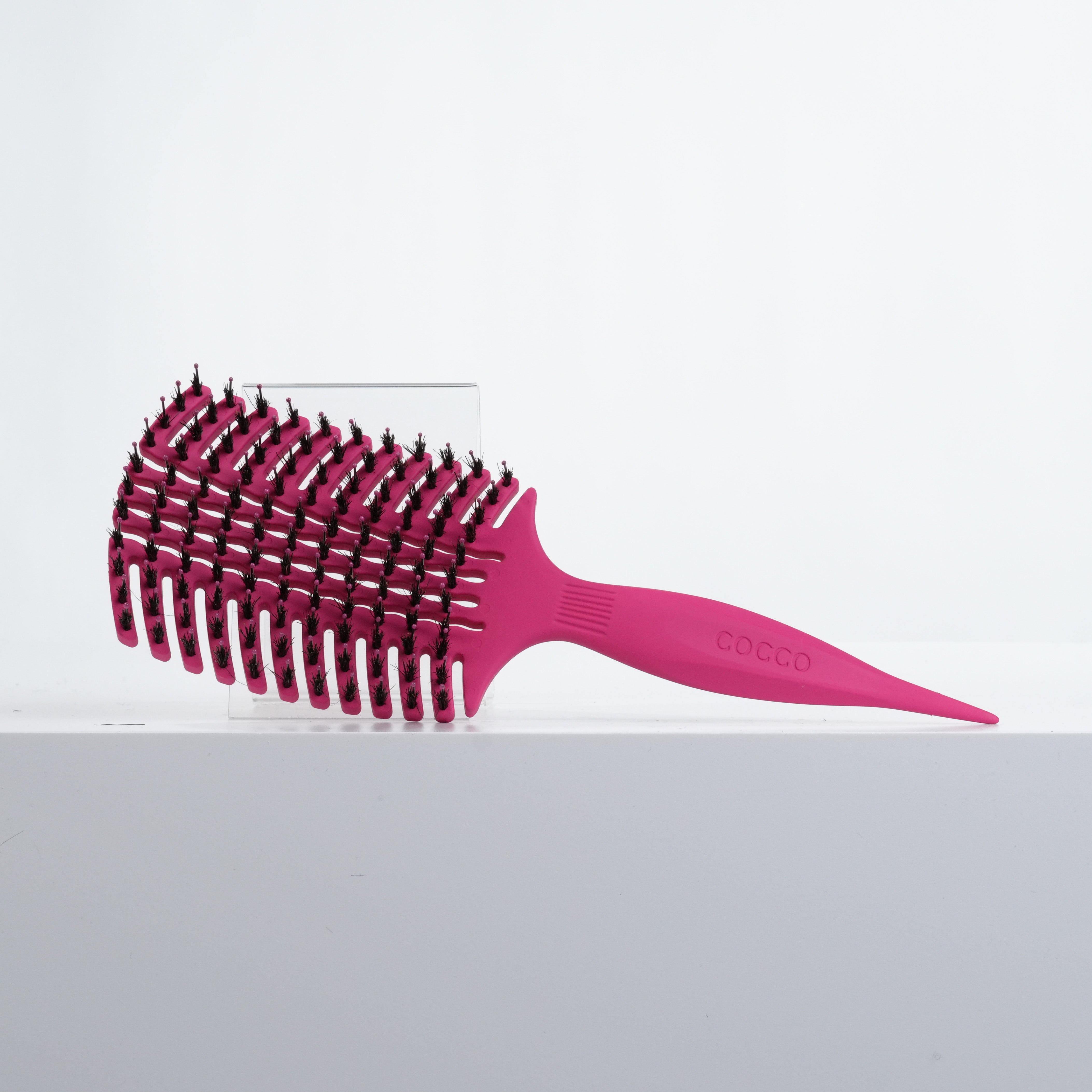 Cocco Aura Vent Boar Brush (Pink)