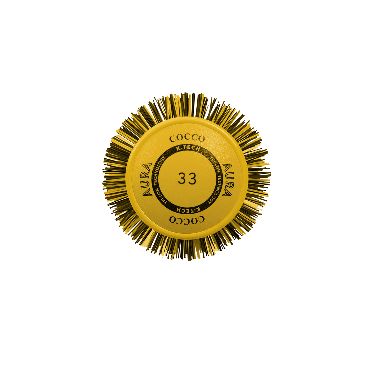 Yellow COCCO® Aura Ceramic Round Brush Size 25m-65m