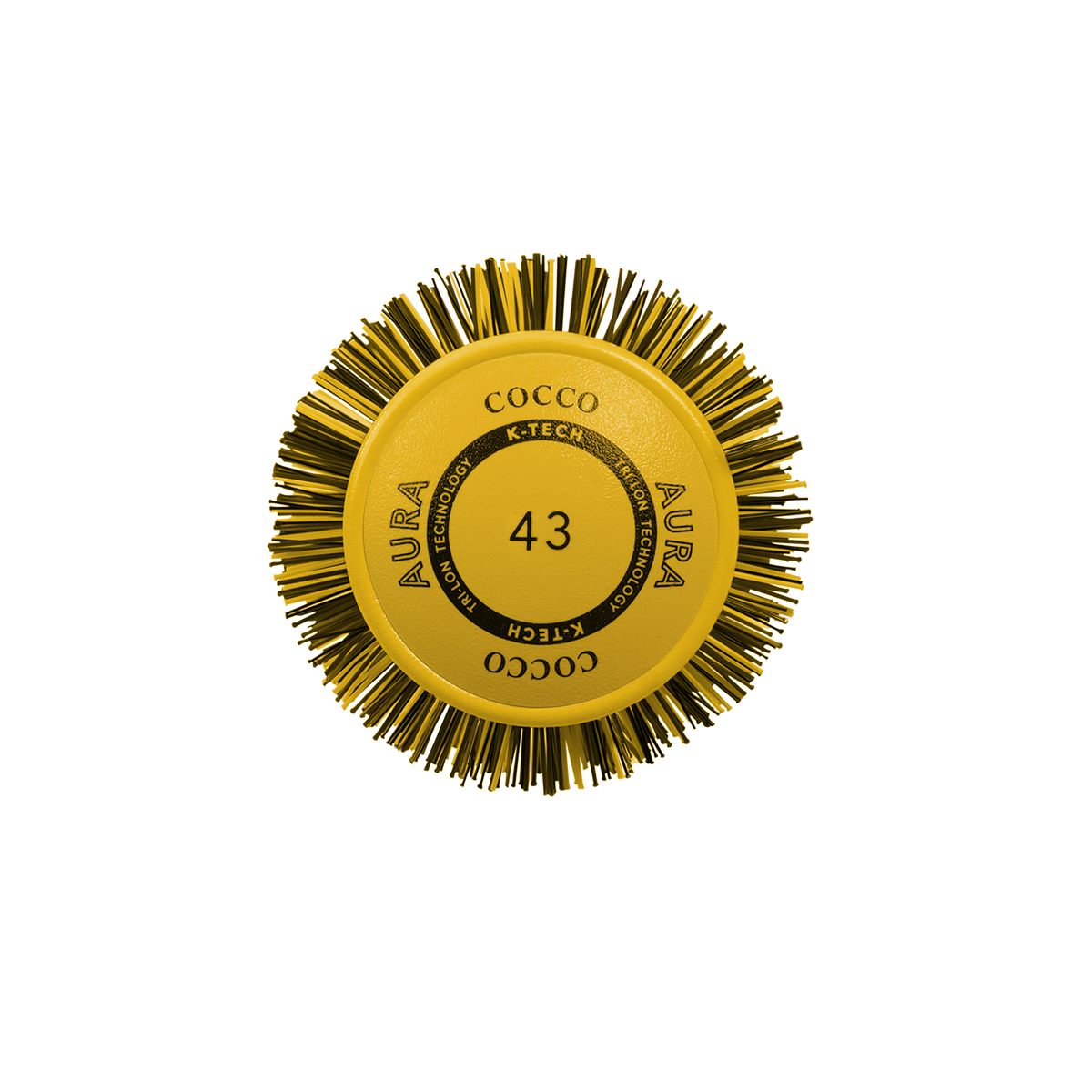 Yellow COCCO® Aura Ceramic Round Brush Size 25m-65m
