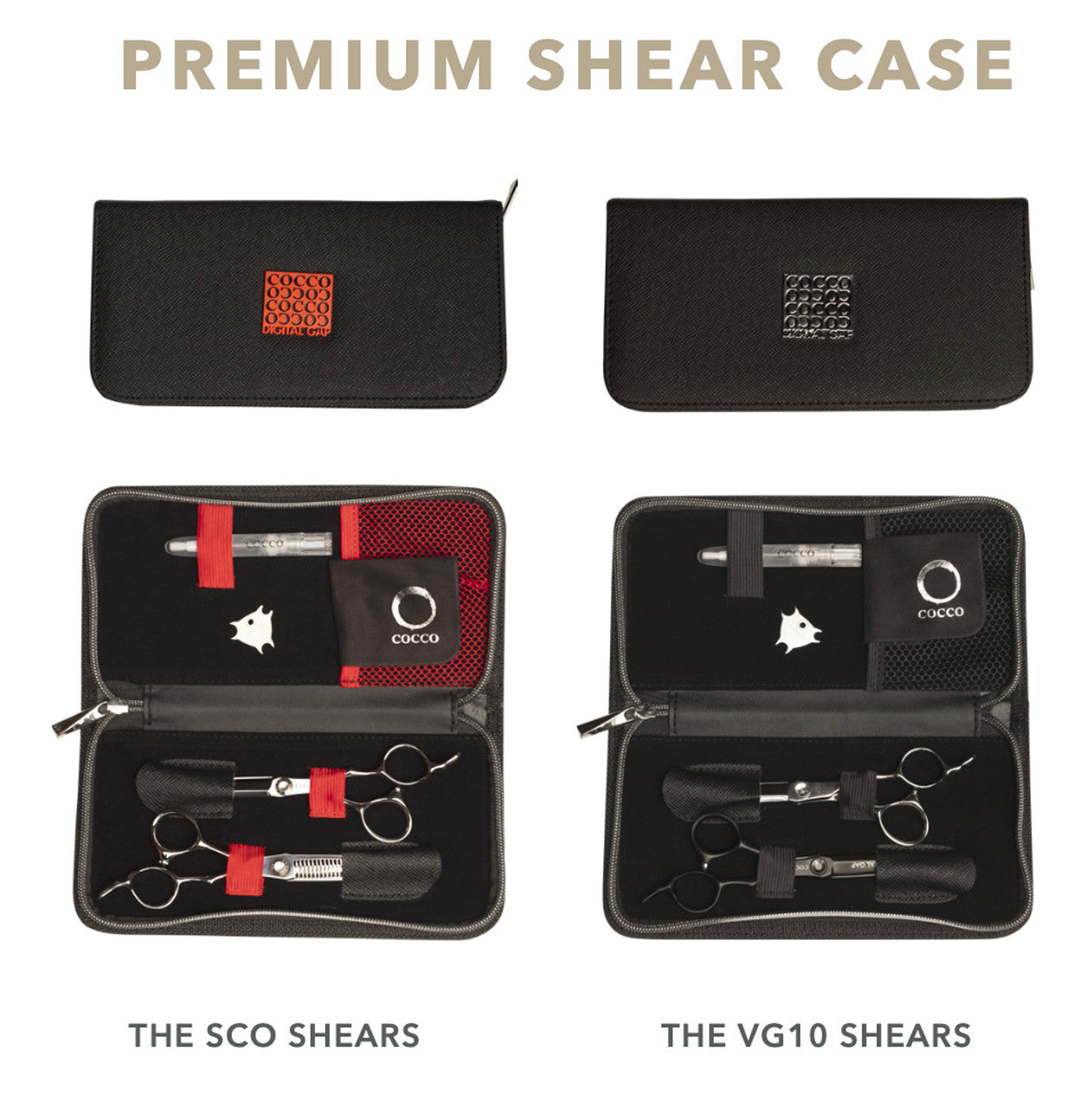 VG10 Blunt and Including 6" 29 Tooth Thinning Shear Set - Select Size