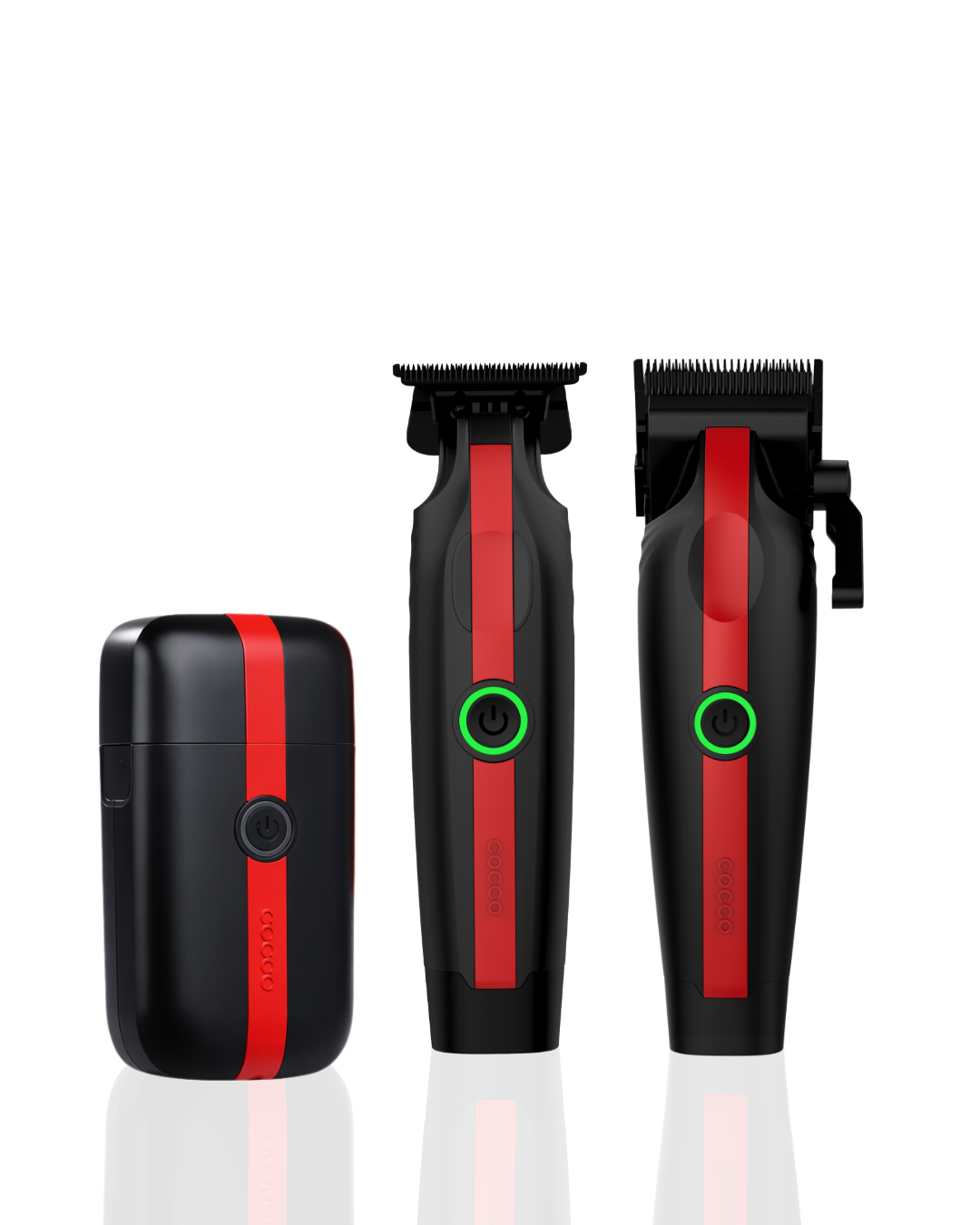 Veloce lite black red clipper & Veloce lite black red trimmer, get Veloce Lite shaver free