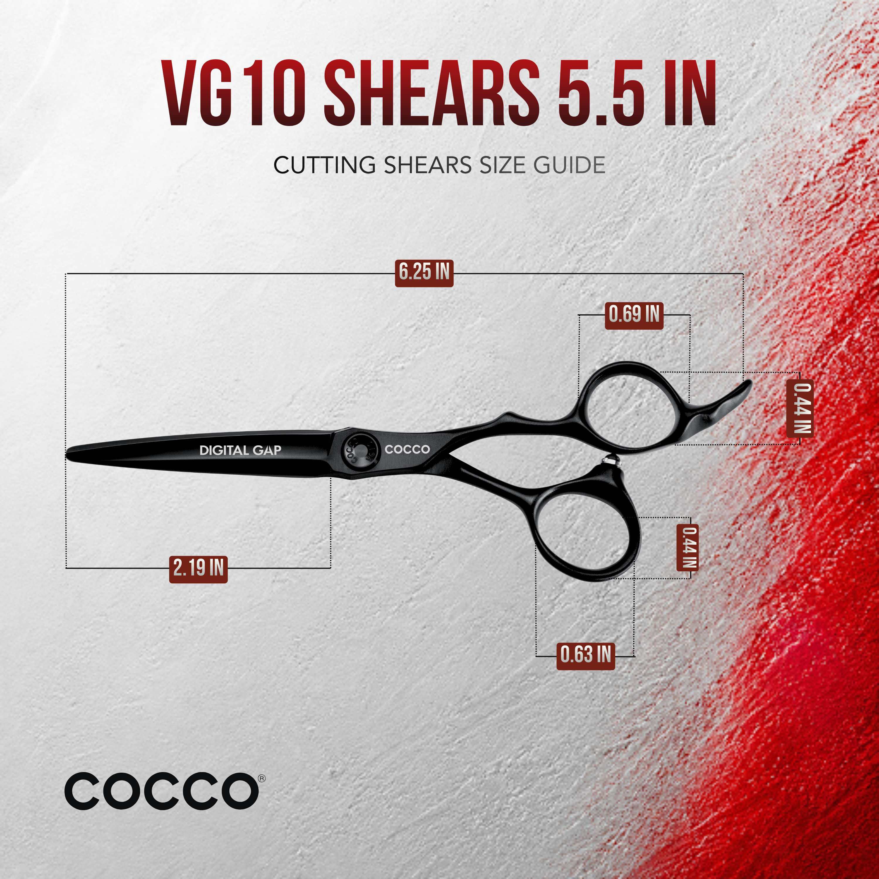 VG10 Cutting Shears Black (Select Size)