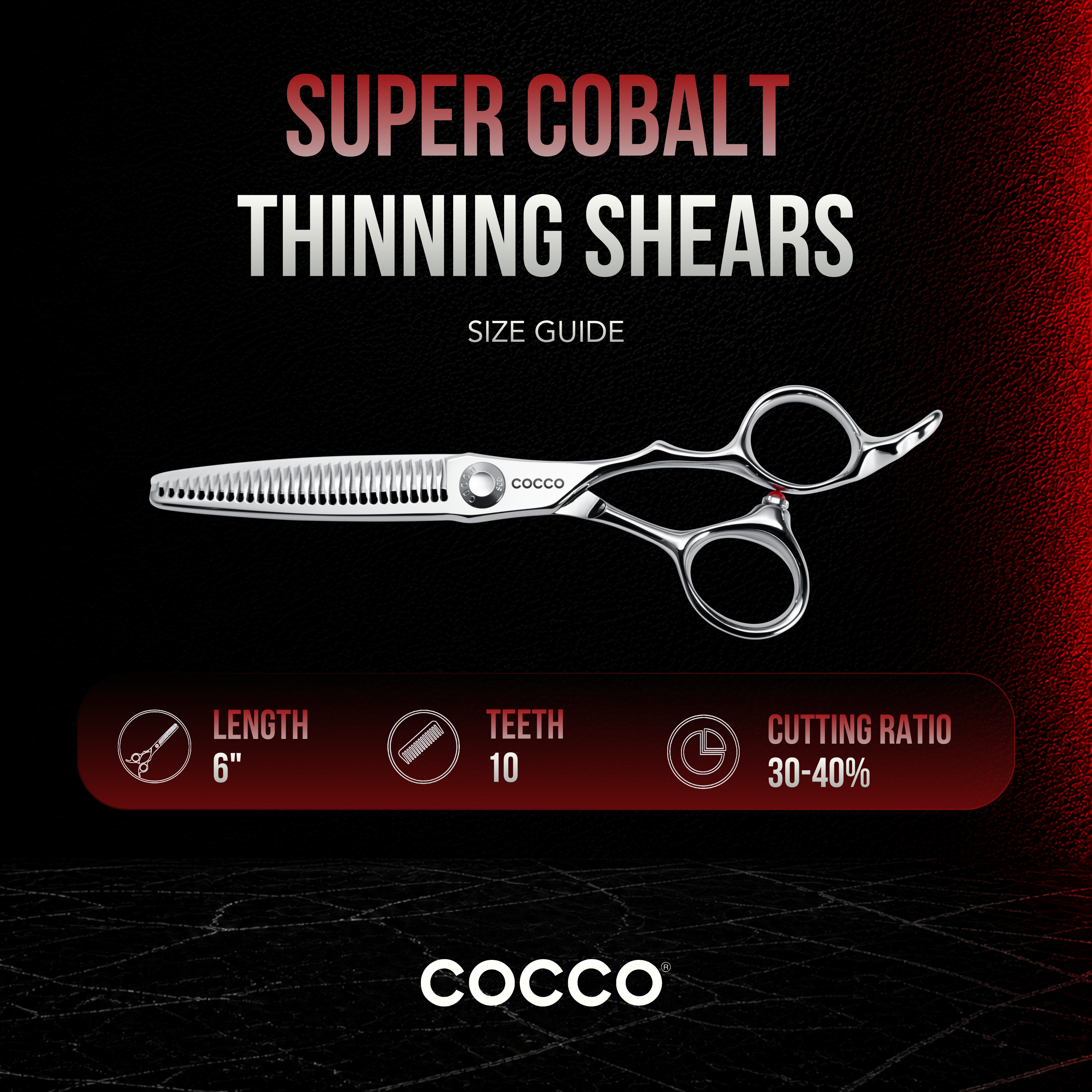 SCO Thinning Shear Silver (10 Tooth)