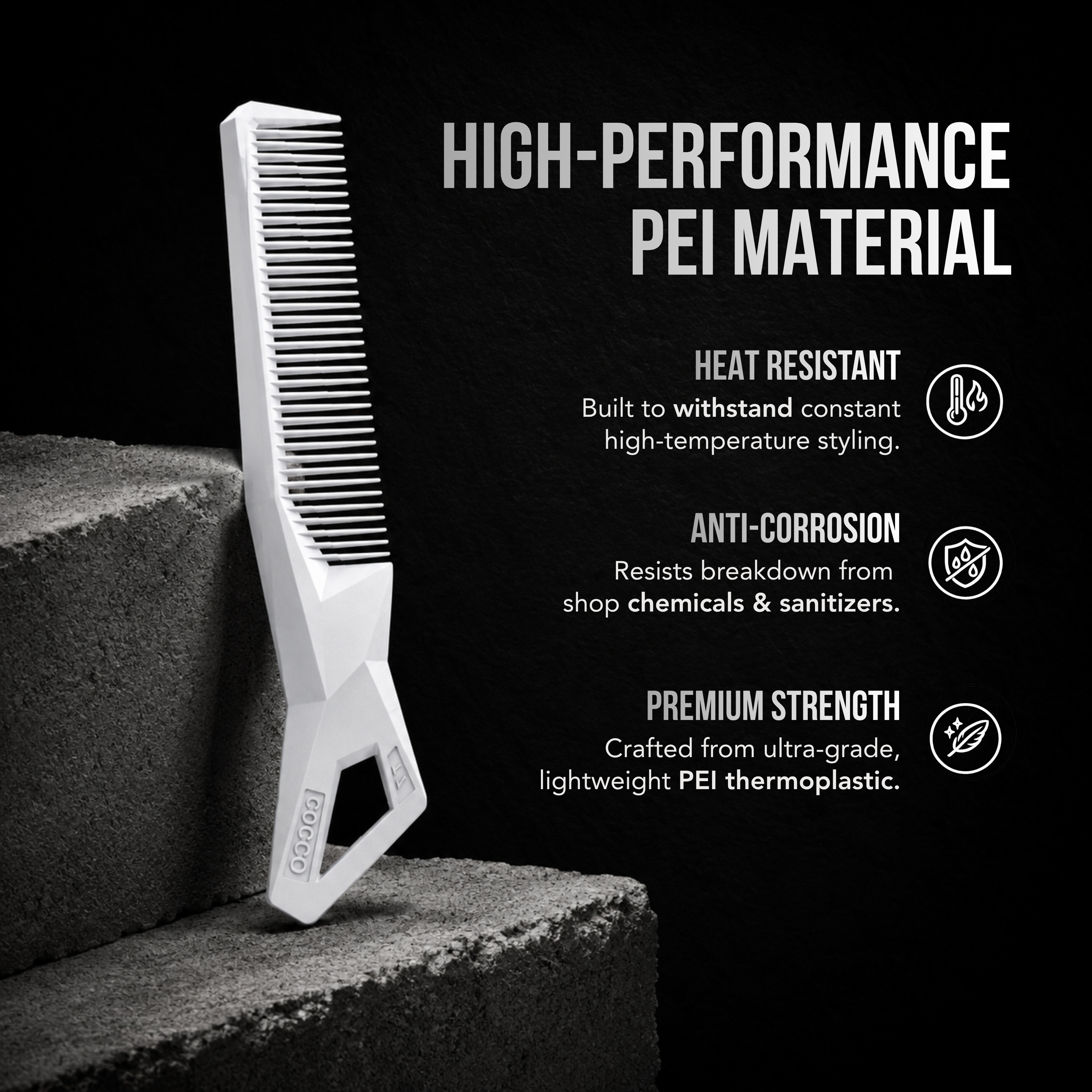 Clipper Comb (White)