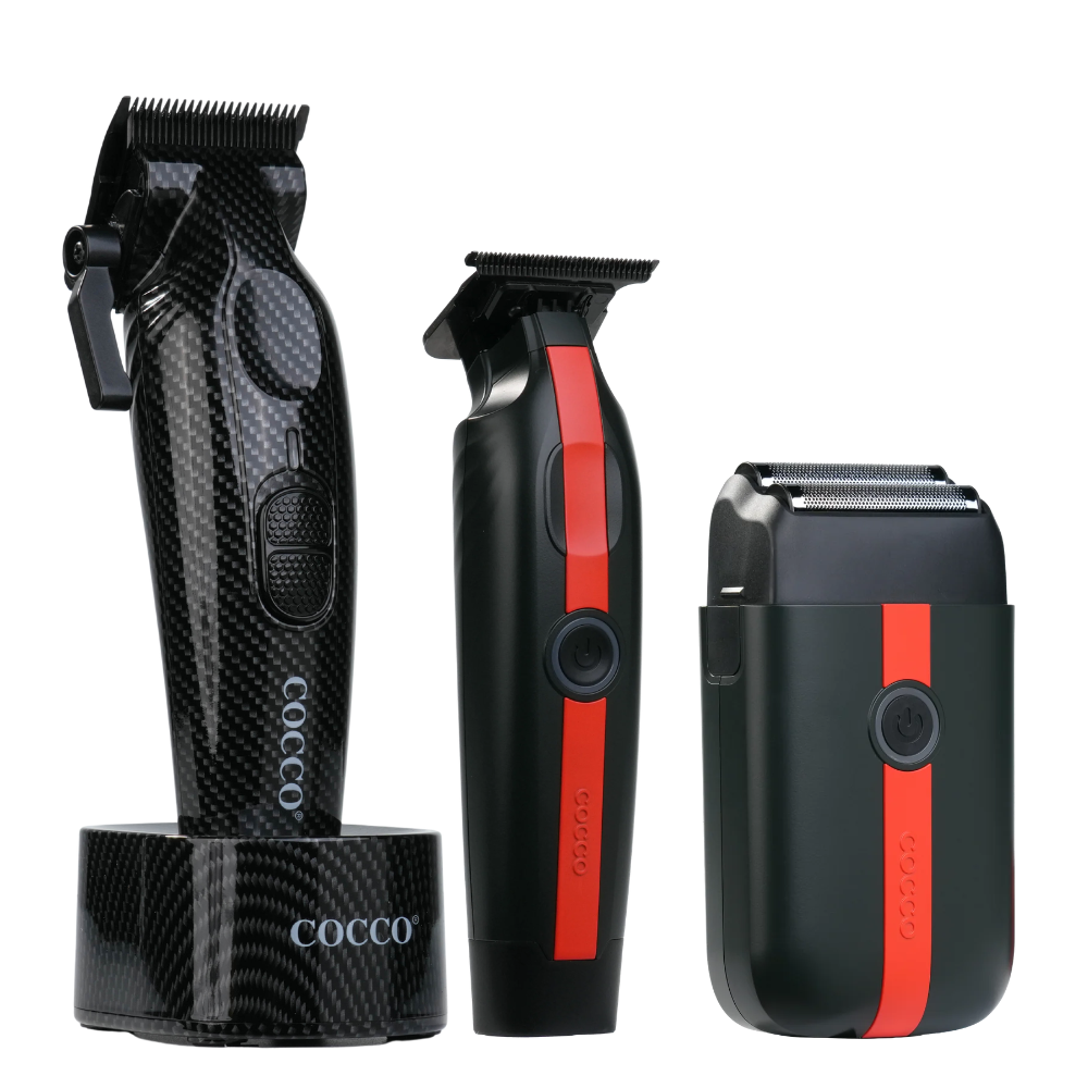 COCCO® Hyper Veloce Clipper, Veloce Lite Trimmer & Shaver Bundle