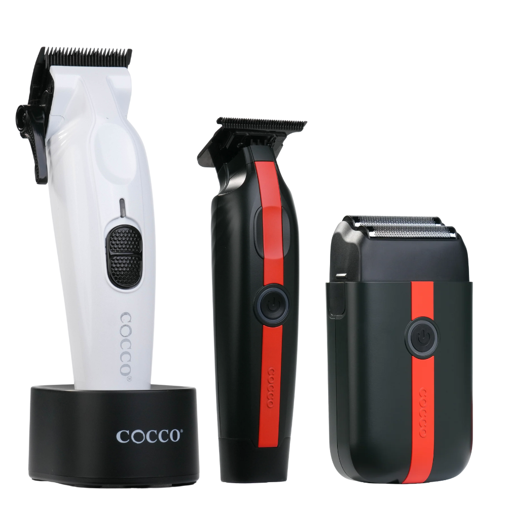 COCCO® Hyper Veloce Clipper, Veloce Lite Trimmer & Shaver Bundle