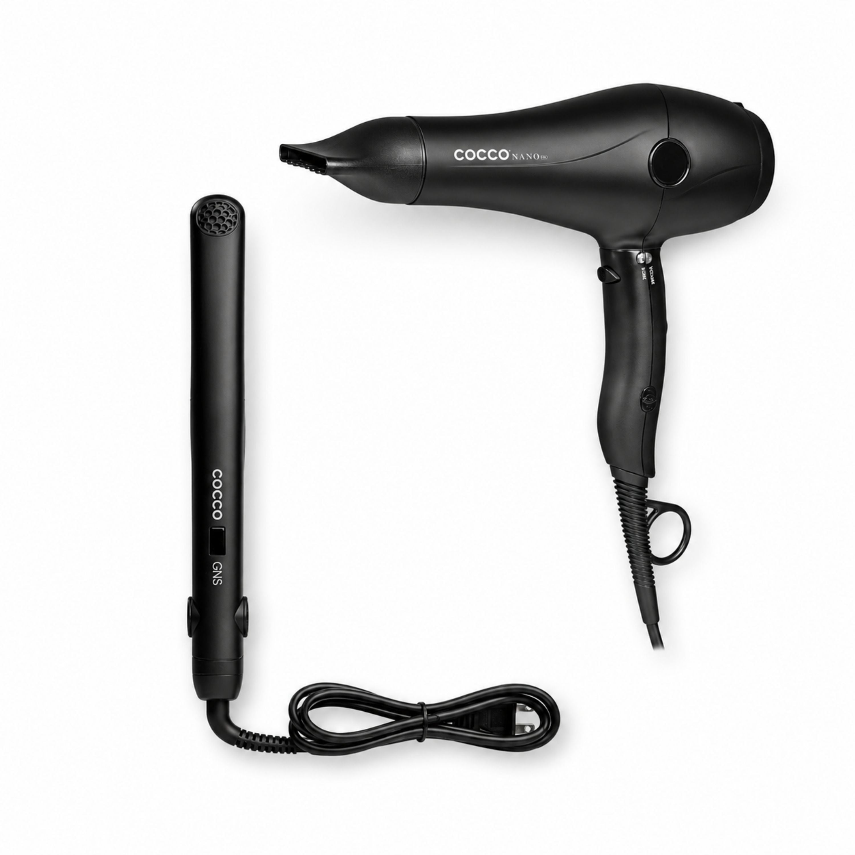 Cocco GNS 1″ Flat Iron V3 with Cocco Nano Pro Hair Dryer Bundle