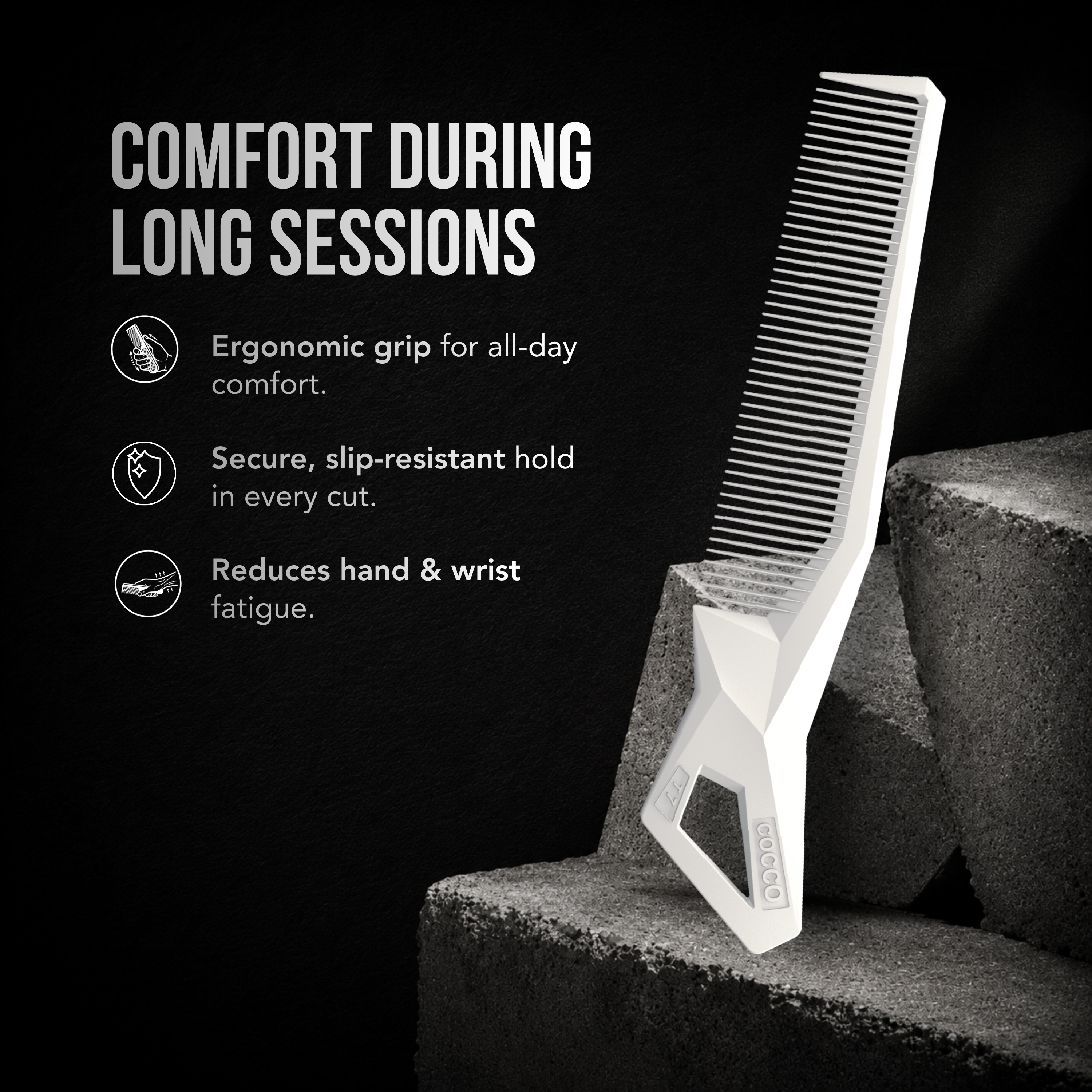 Clipper Comb (White)