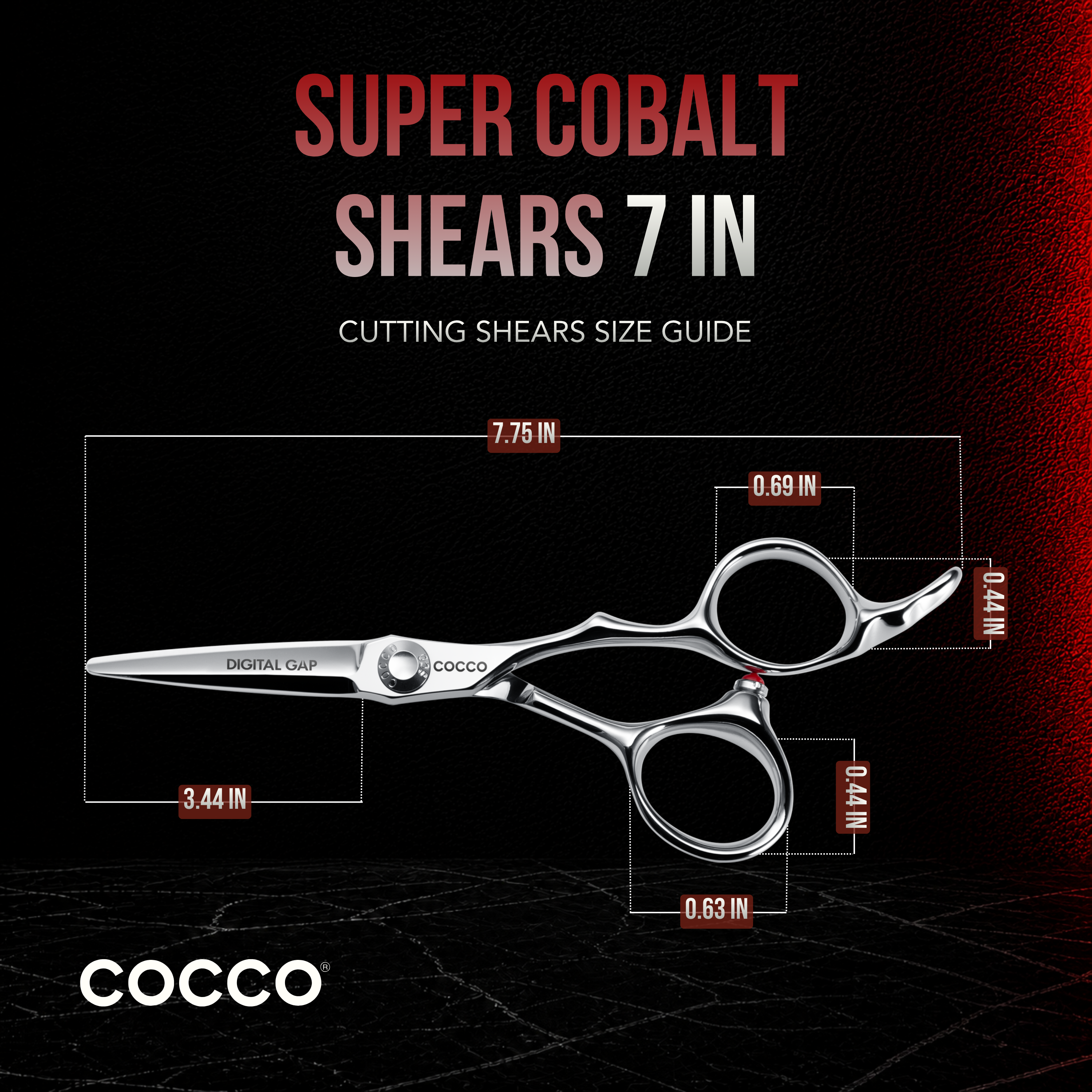 Cutting Shaer Silver (Select Size)