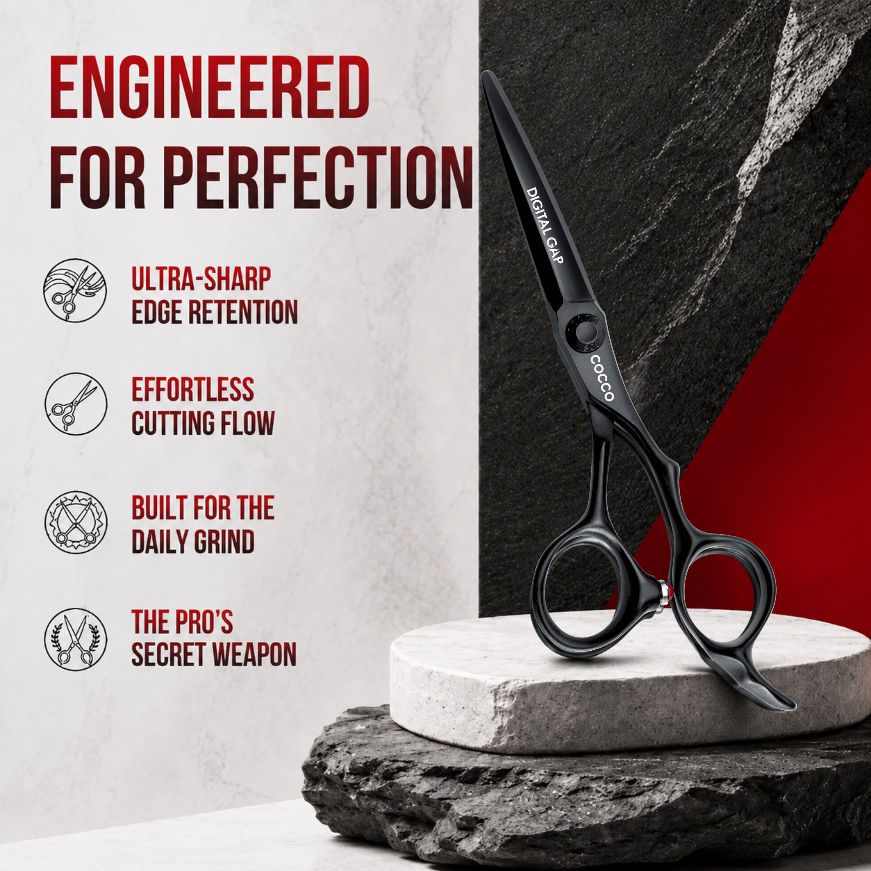 Cutting Shaer Black (Select Size)
