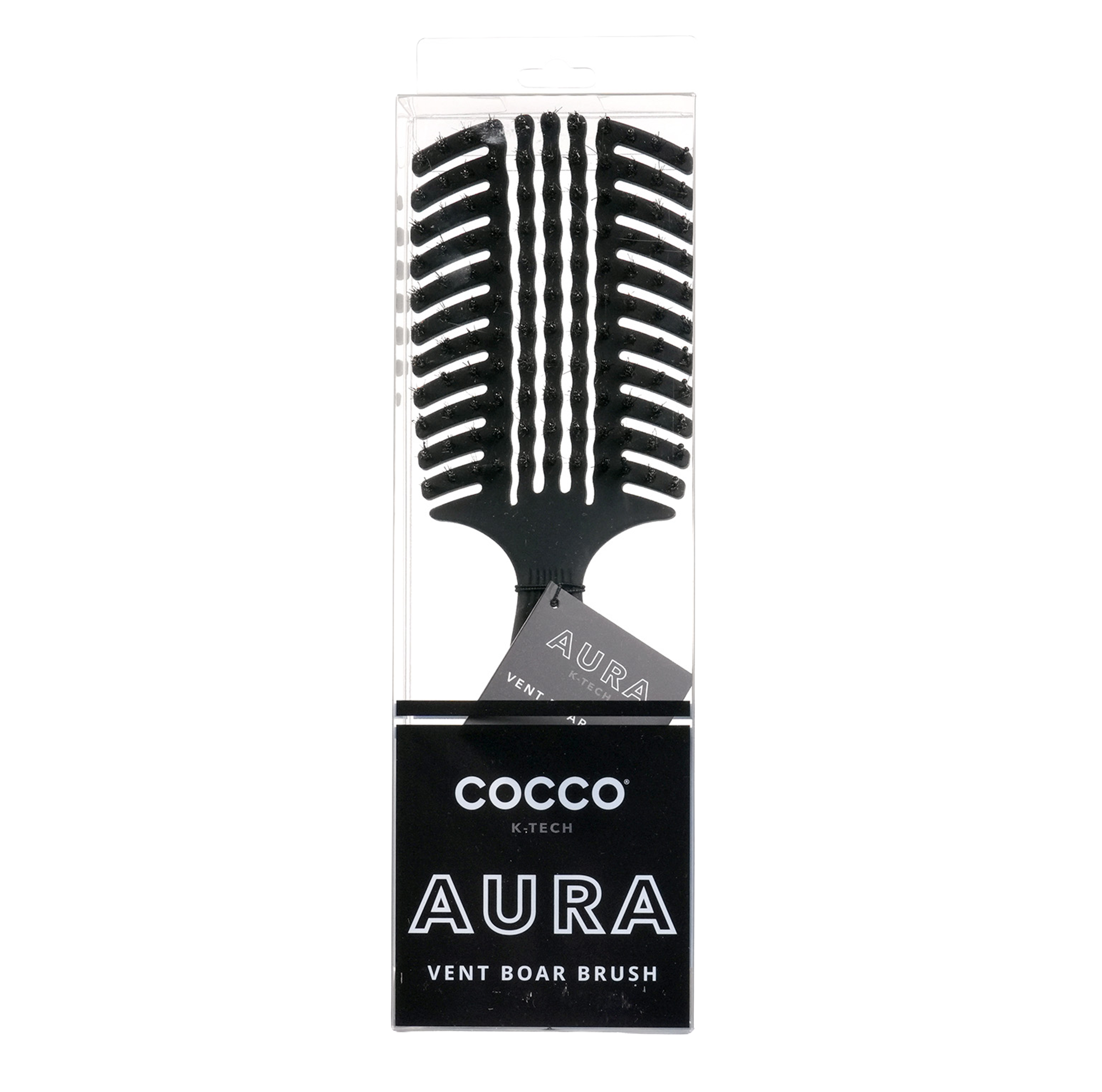 COCCO® Aura Vent Boar Brush (Black)