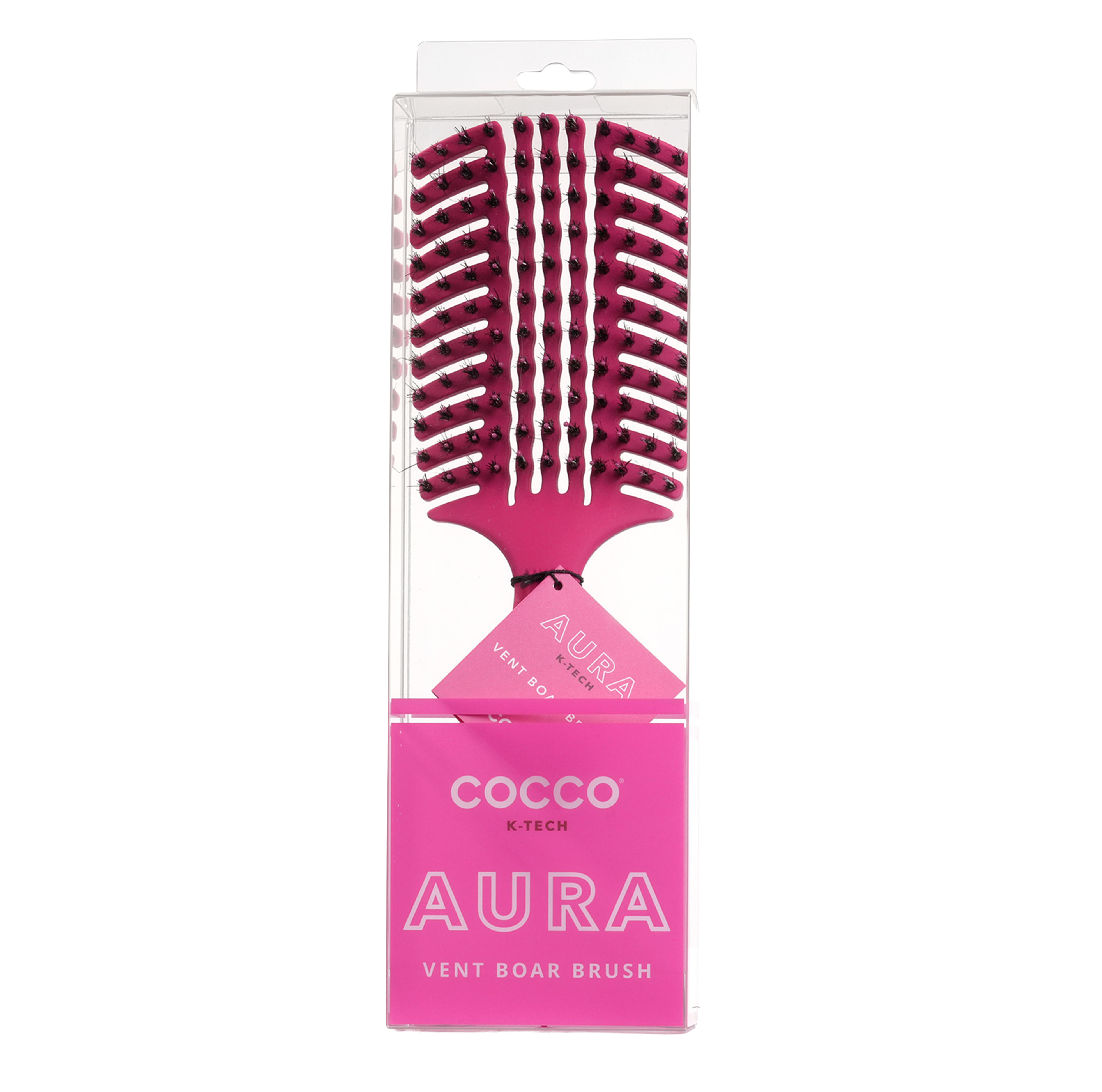 COCCO® Aura Vent Boar Brush (Pink)