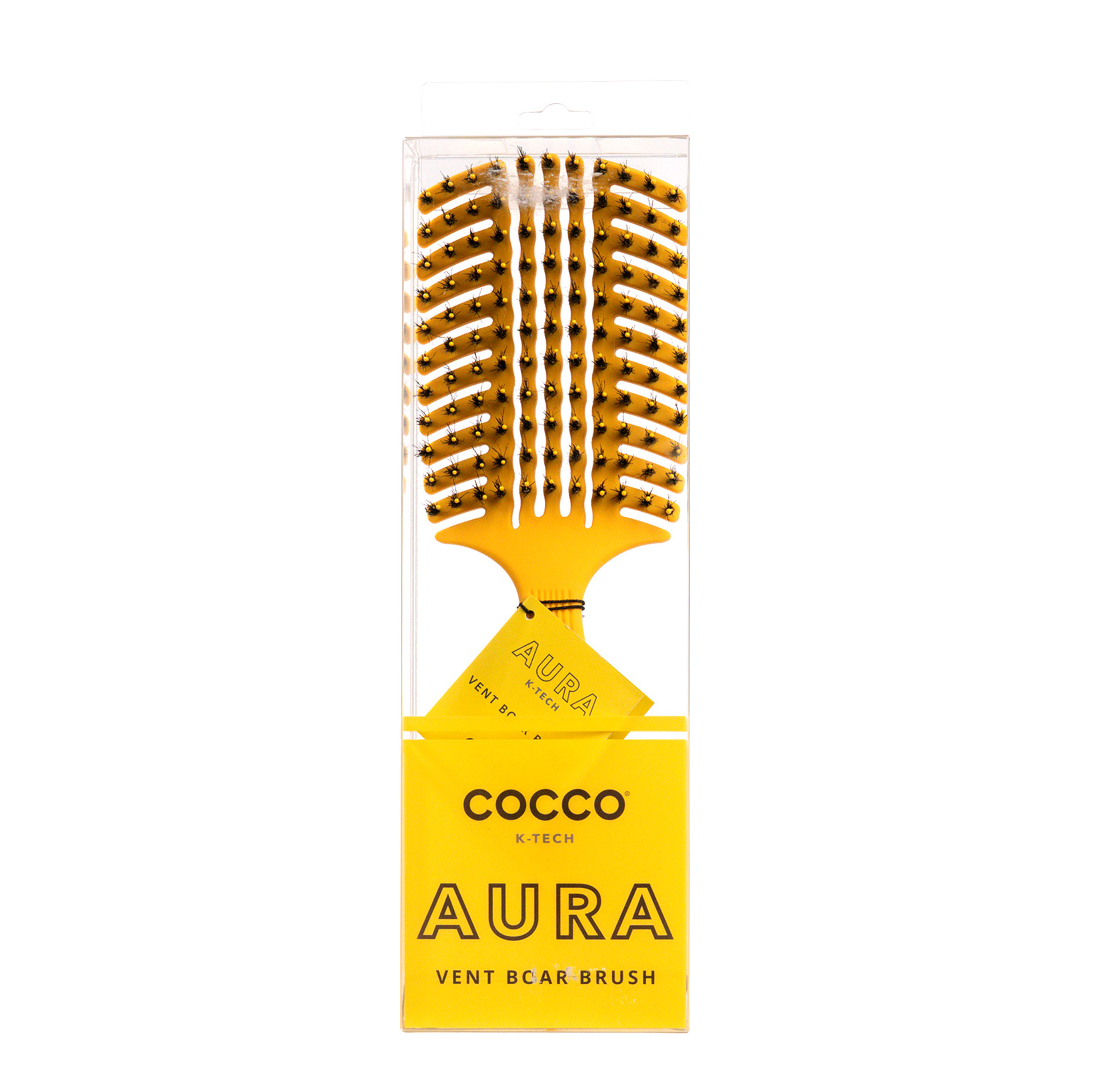 COCCO® Aura Vent Boar Brush (Yellow)