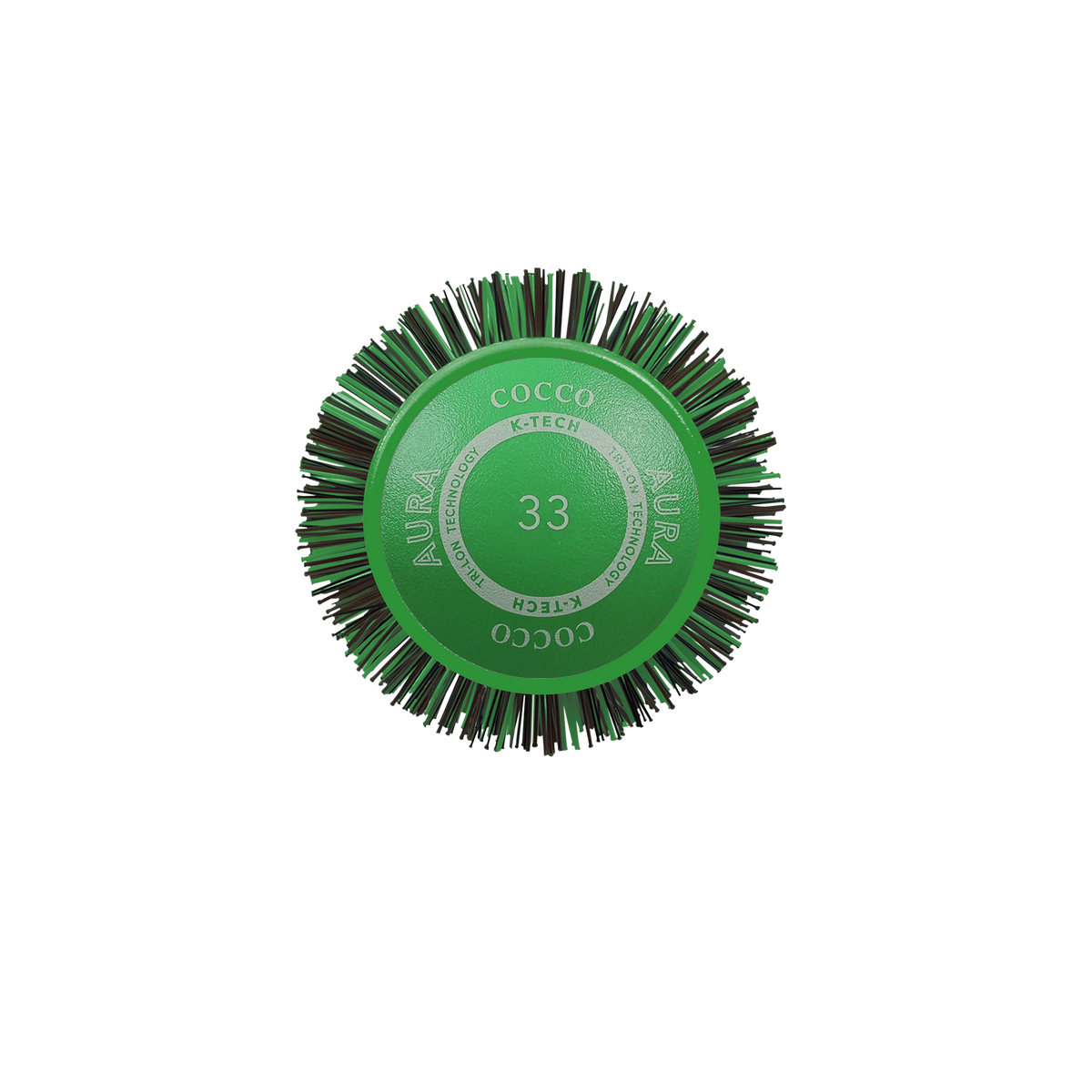Green COCCO® Aura Ceramic Round Brush Size 25m-65m