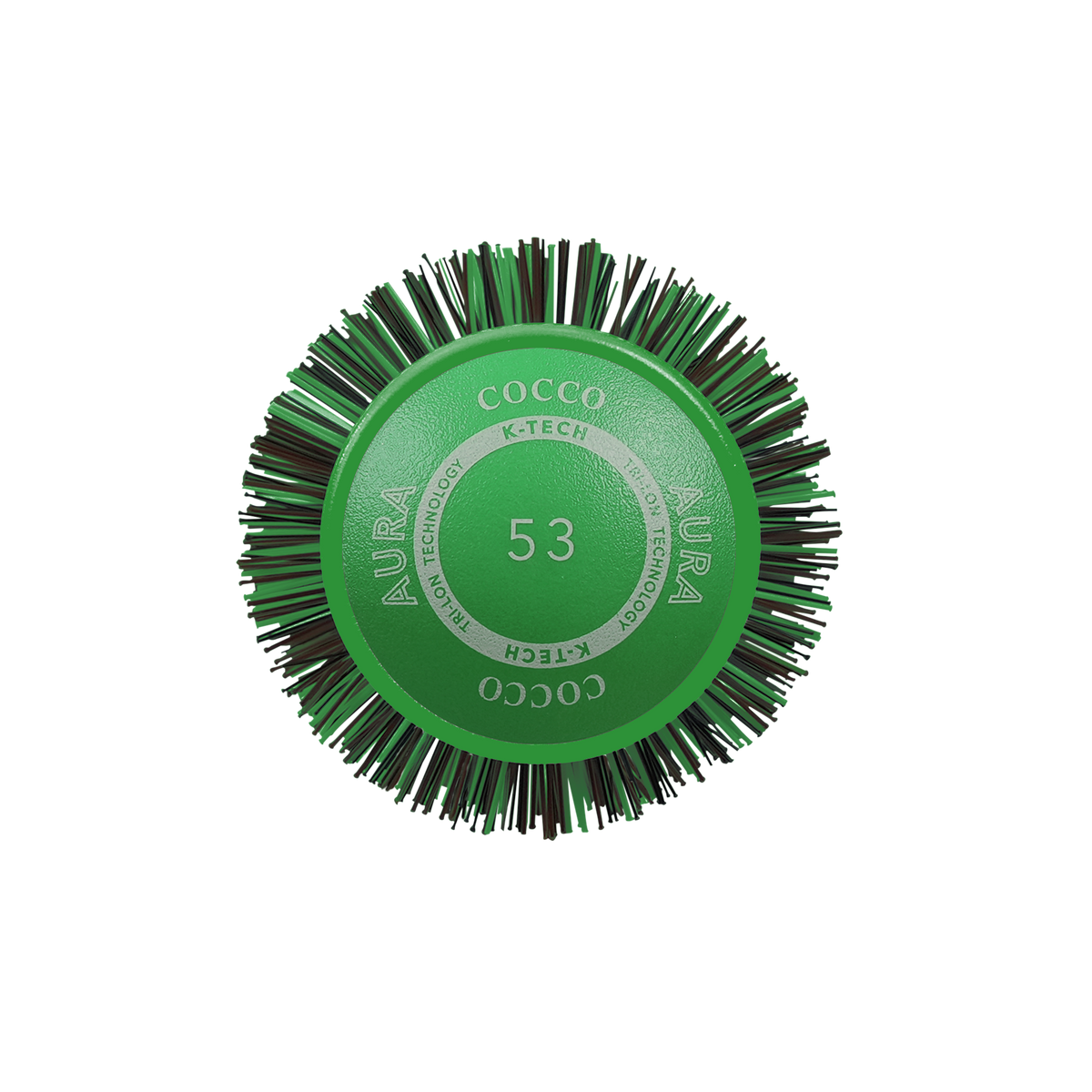 Green COCCO® Aura Ceramic Round Brush Size 25m-65m