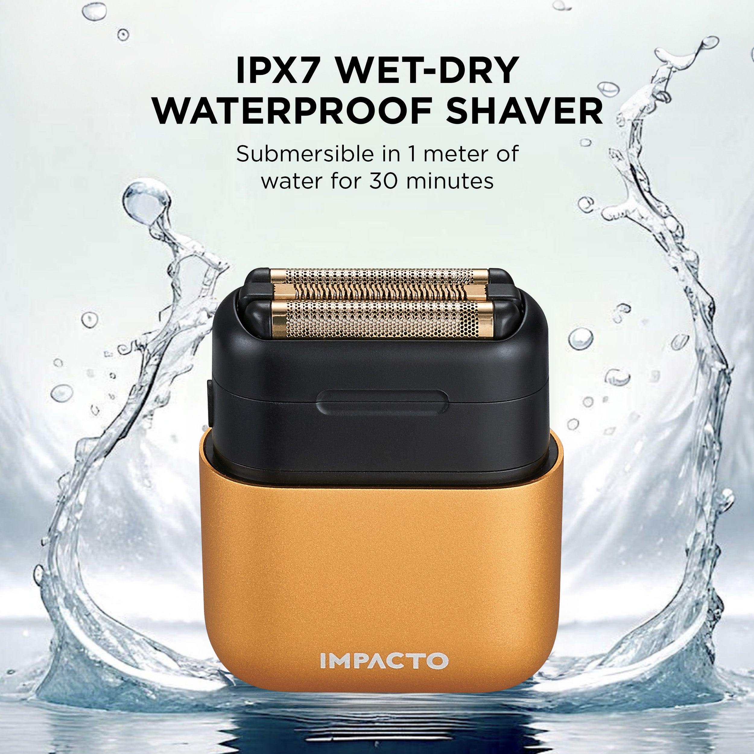Impacto Micro Wet-Dry Shaver (Gold)