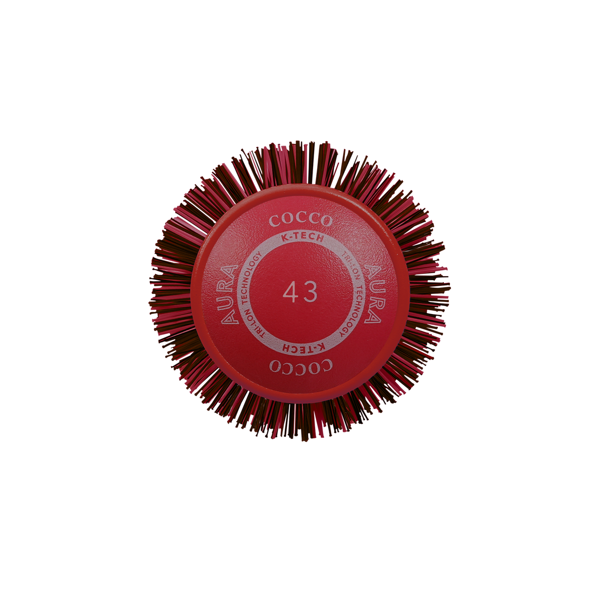 Red COCCO® Aura Ceramic Round Brush Size 25m-65m