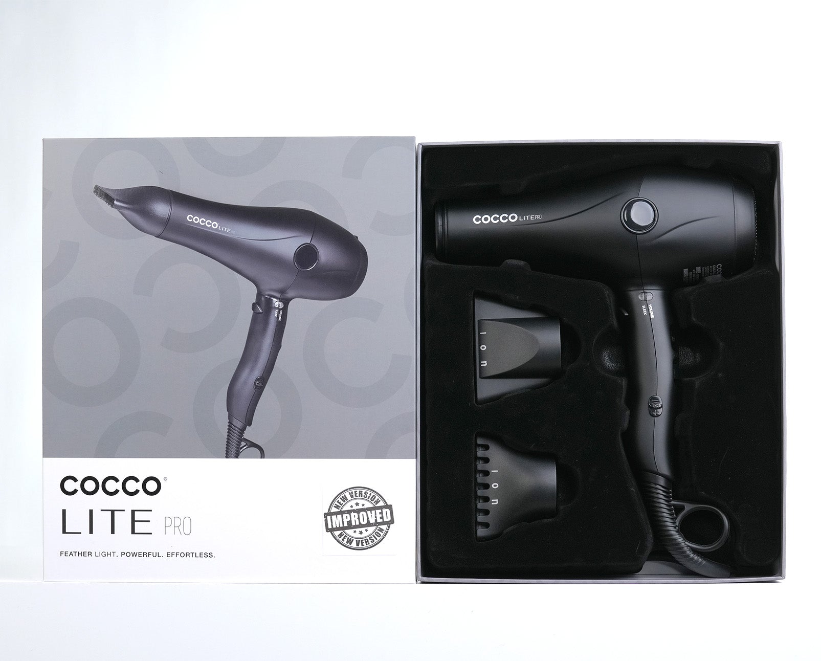 COCCO® Lite Pro XL Hair Dryer (Black)