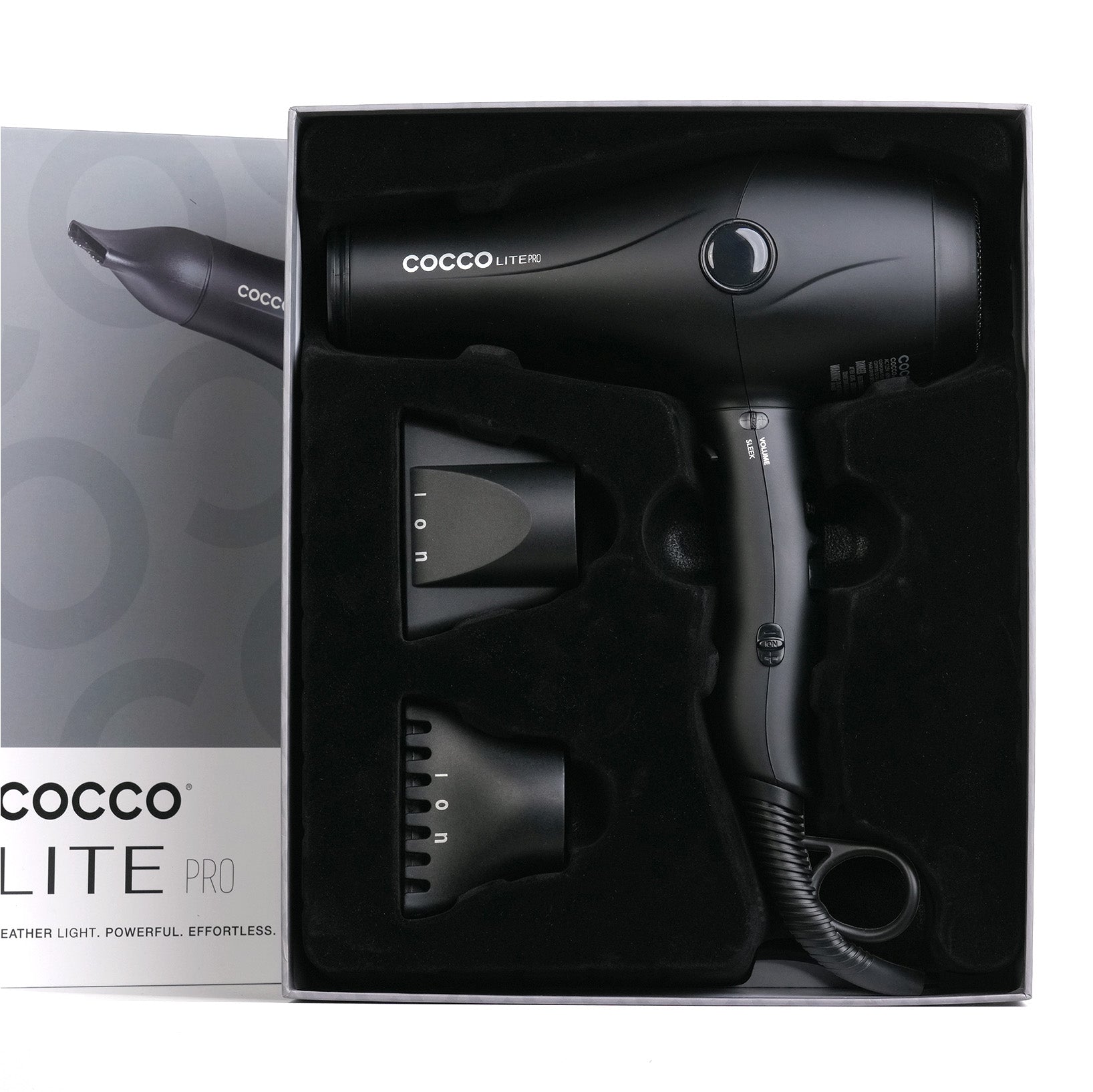 〜Cocco〜 COCCO® Lite Pro XL Hair Dryer (Black)