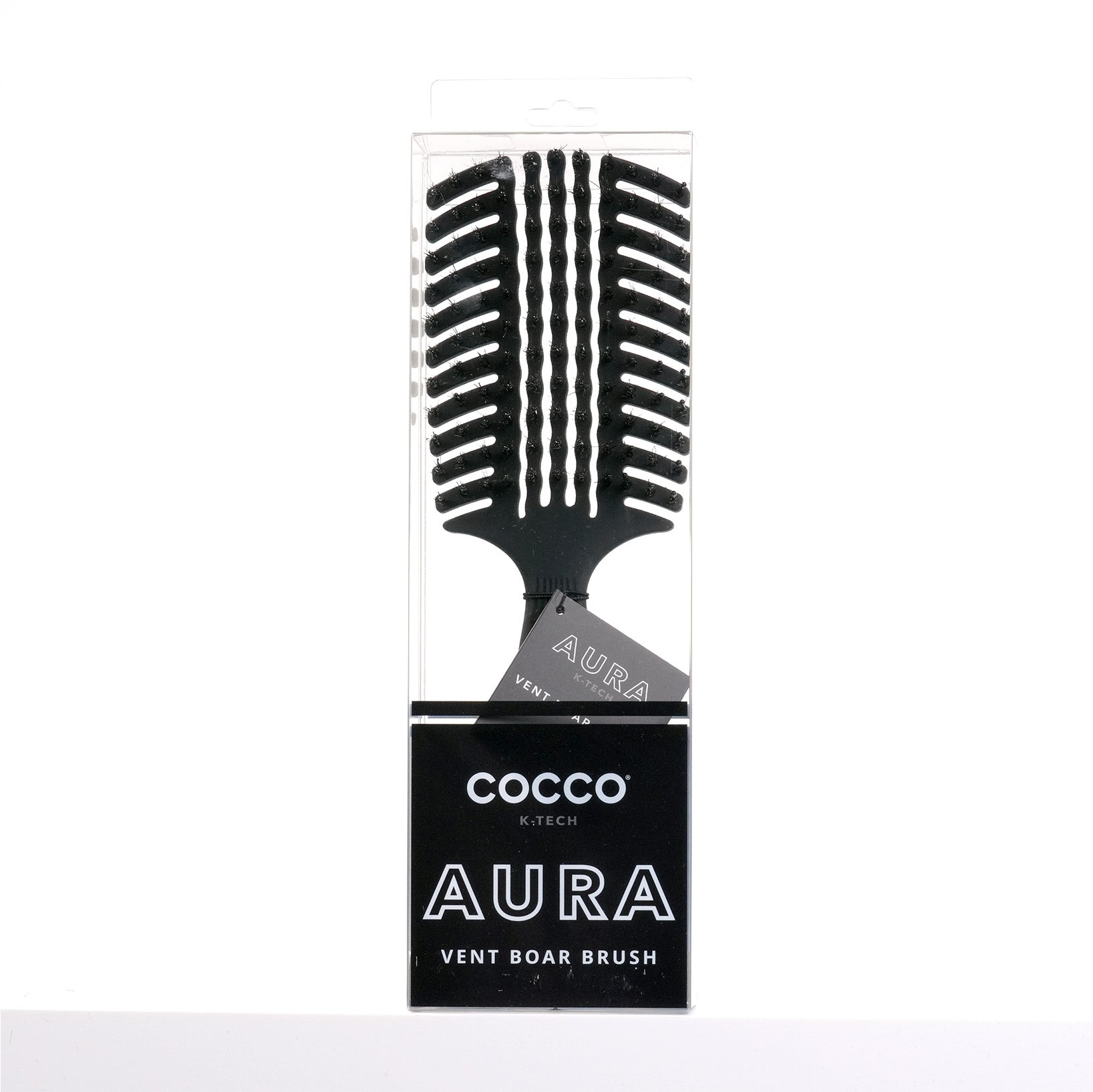 Cocco Aura Vent Boar Brush (Black)