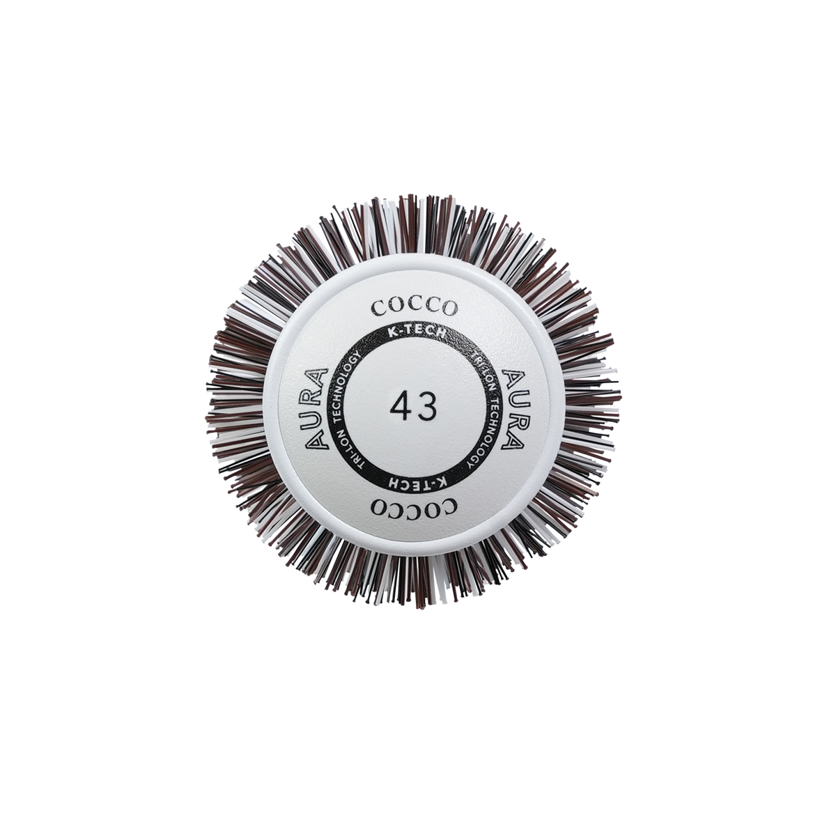 White COCCO® Aura Ceramic Round Brush Size 25m-65m